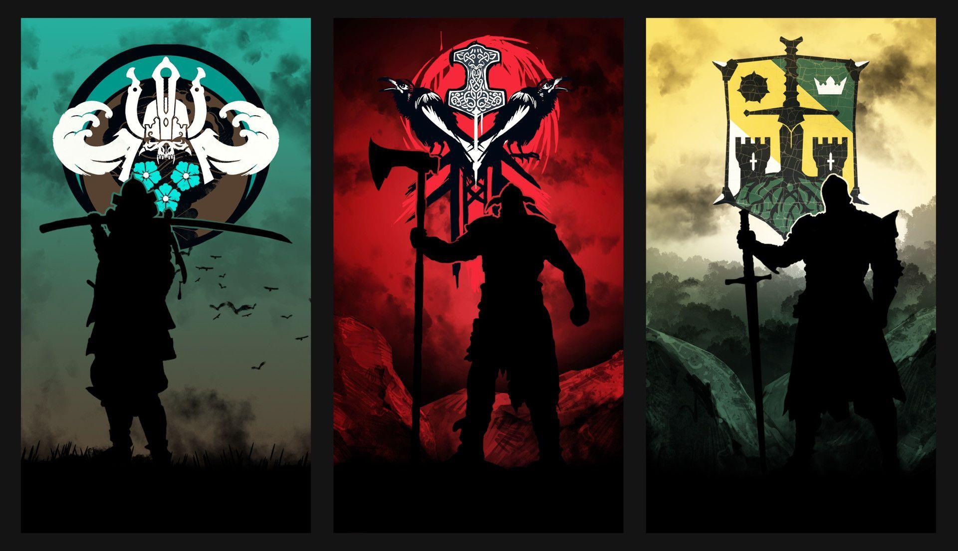 1920x1105 Choose your faction. For Honor. Samurai, RPG
