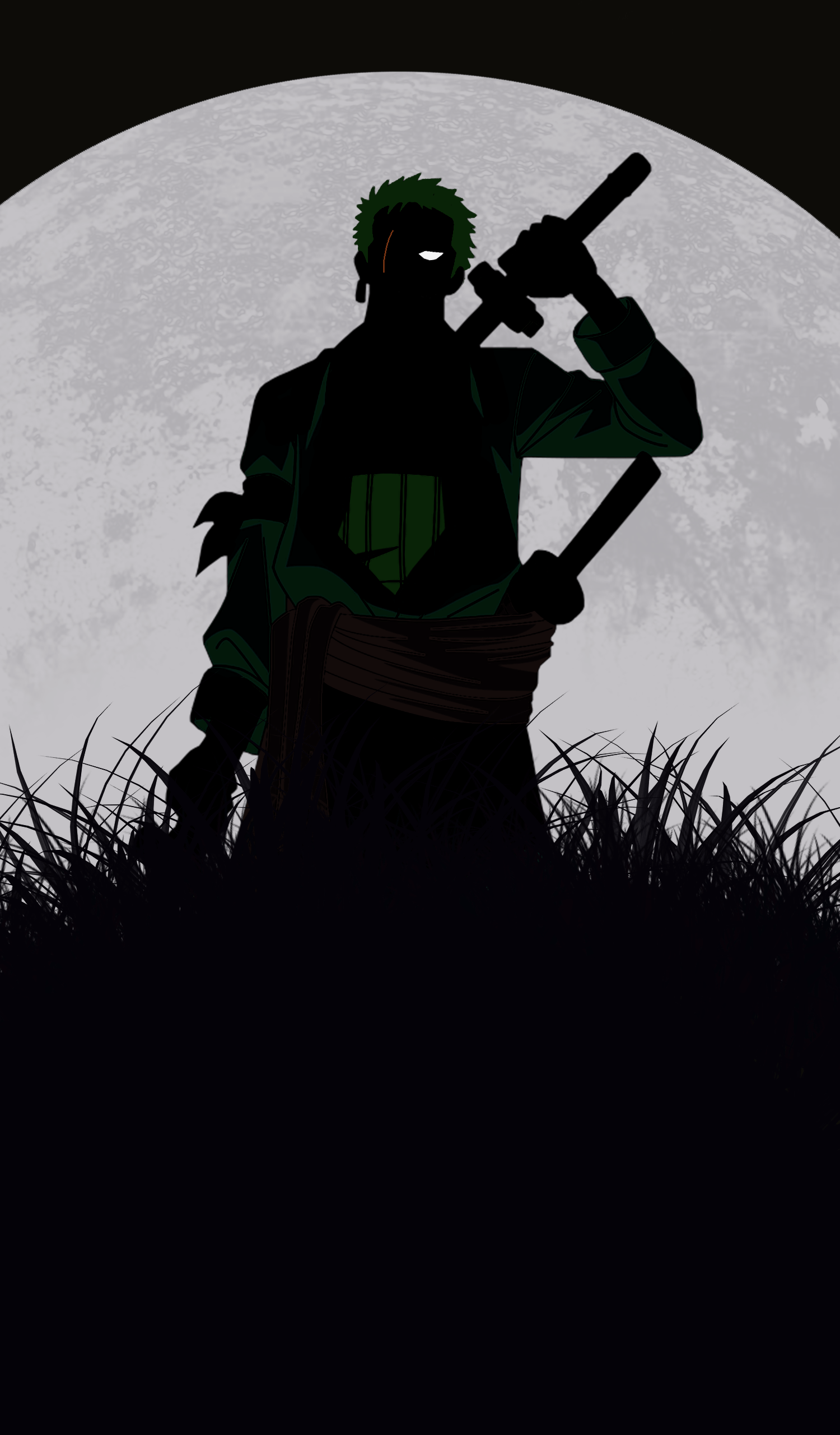 1500x2560 One piece silhouette Wallpaper