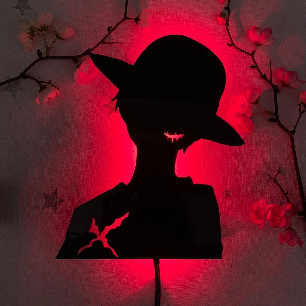 1024x1024 Monkey D. Luffy Silhouette Light