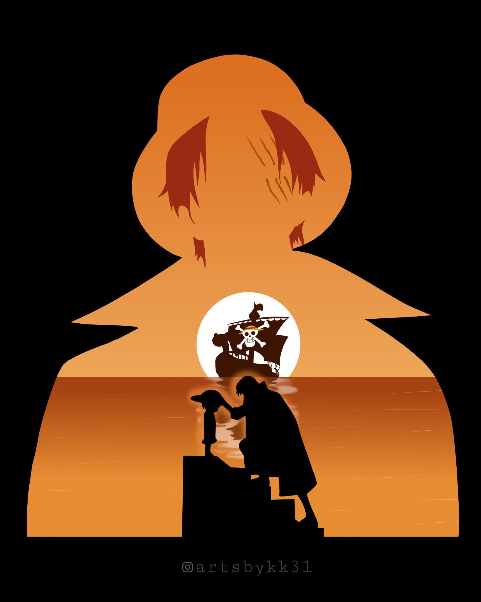 1638x2048 Shanks. .. #luffy #monkeydluffy