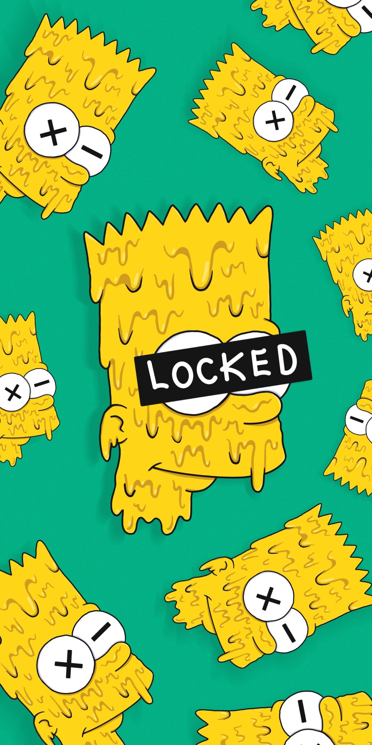 1280x2560 Cool Phone Background Bart Simpson