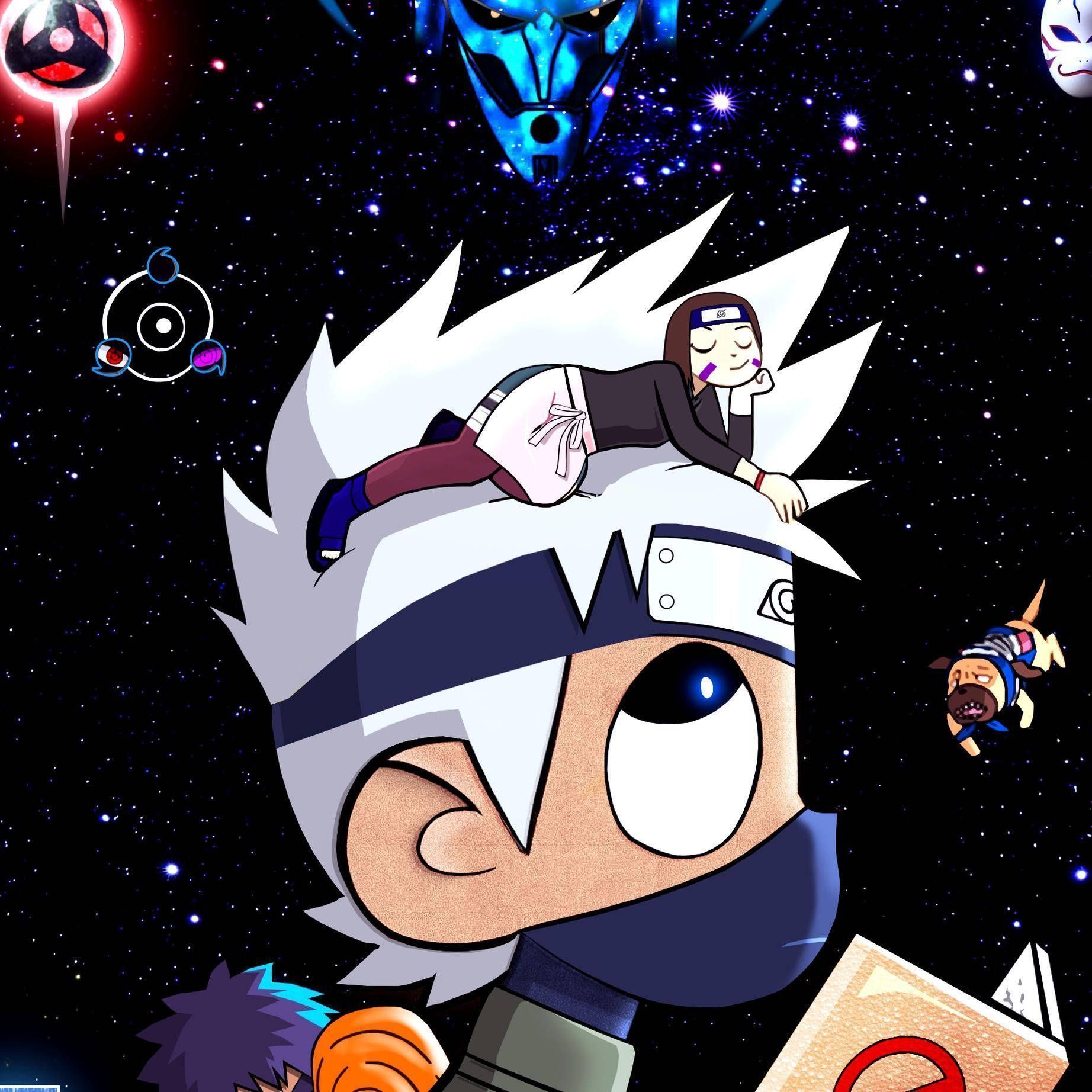 1844x1844 Naruto Drip As Lil Uzi Vert Wallpaper