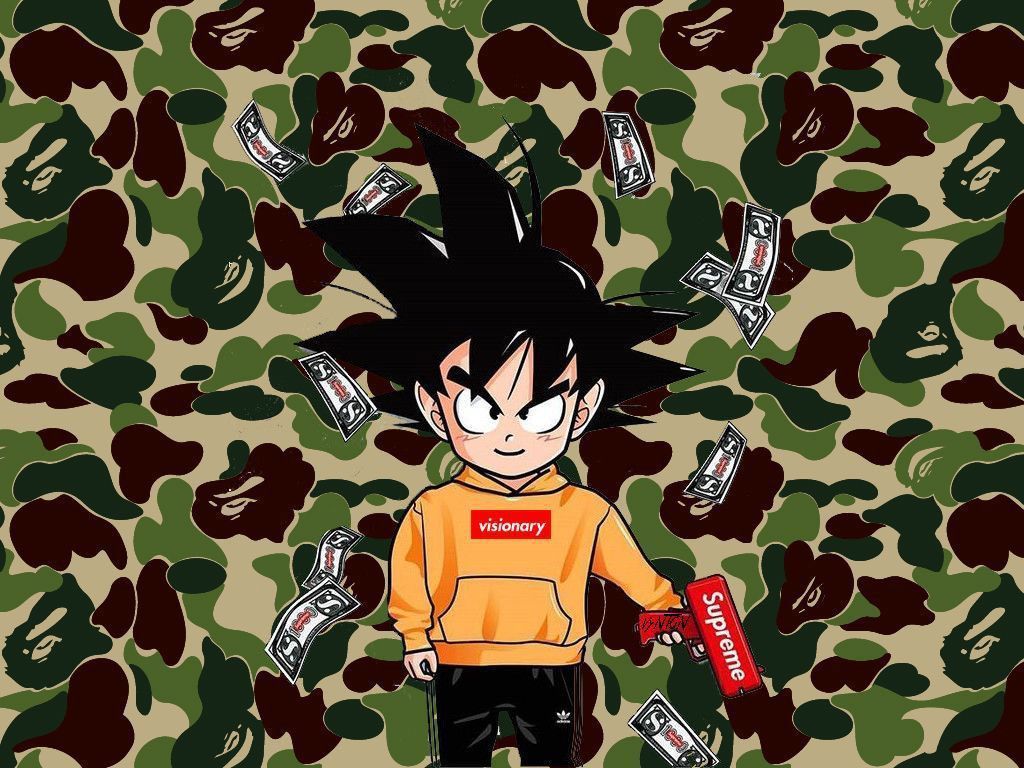 1024x768 Bape wallpaper, Goku wallpaper, Dragon