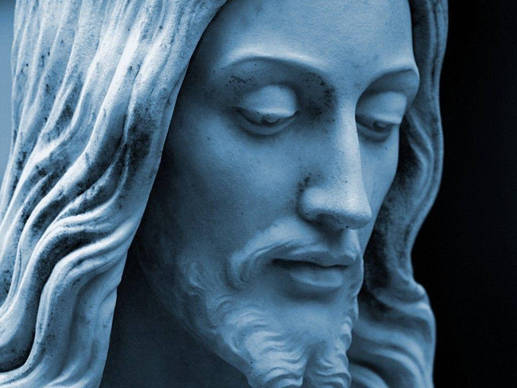 1024x768 Statue Of The Christian God Wallpaper