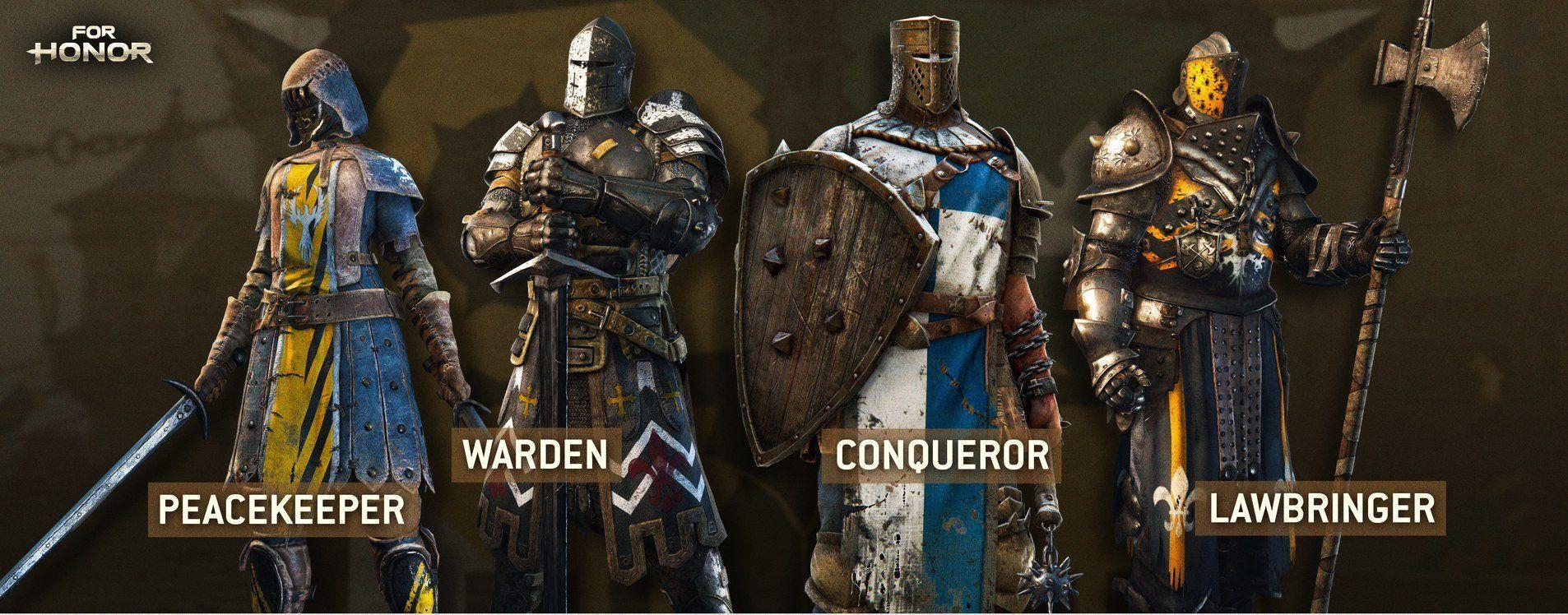 1906x748 For Honor classes: samurai, vikings, knights (game guide)