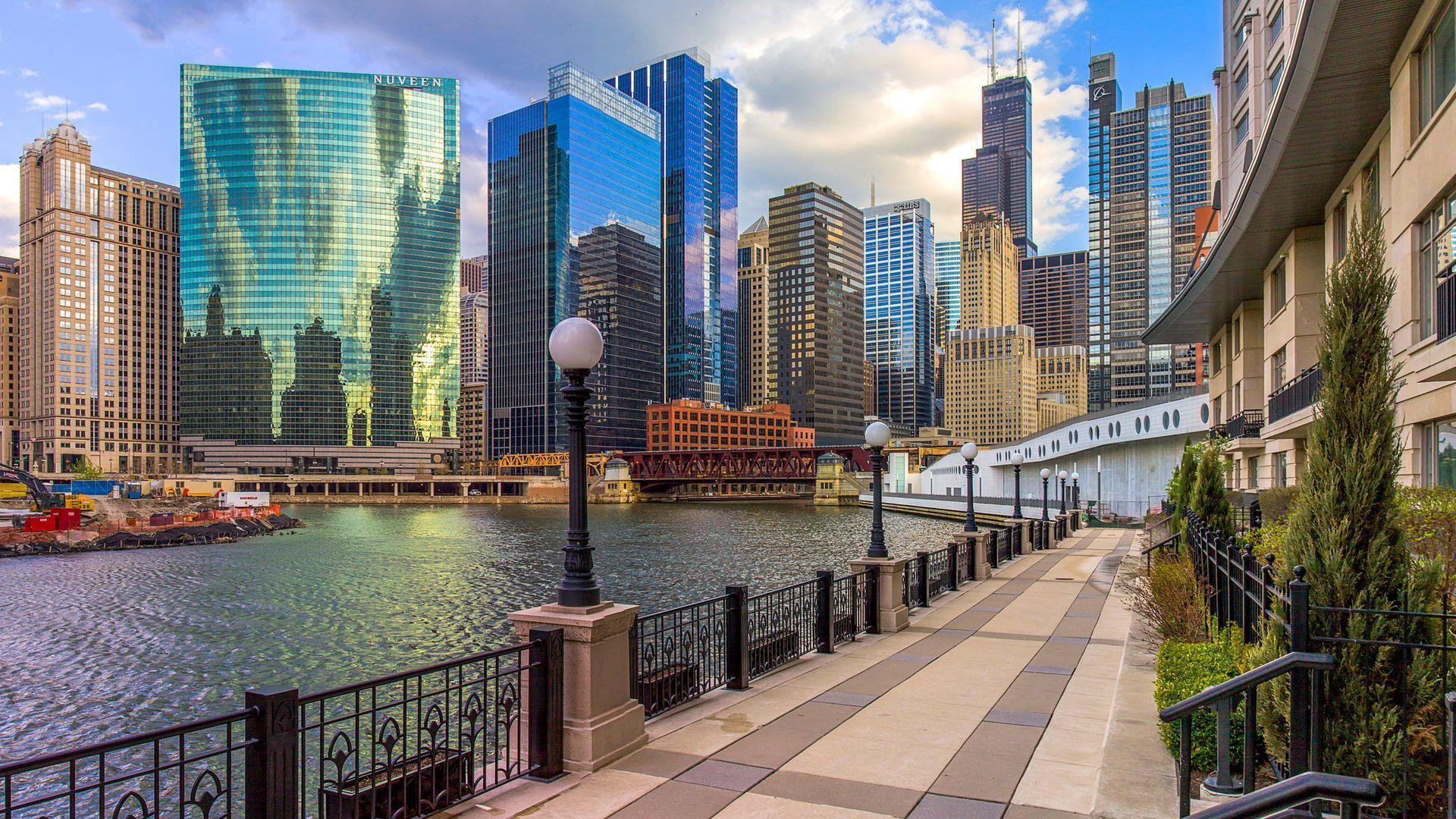1920x1080 Chicago City Skyscraper HD Wallpaper