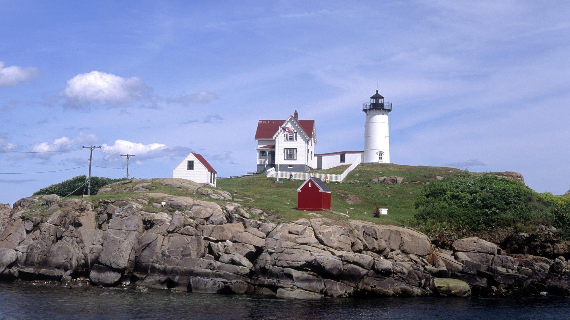 1920x1080 Sand Point, Beaches, Sunny Wallpaper, sea Image, maine