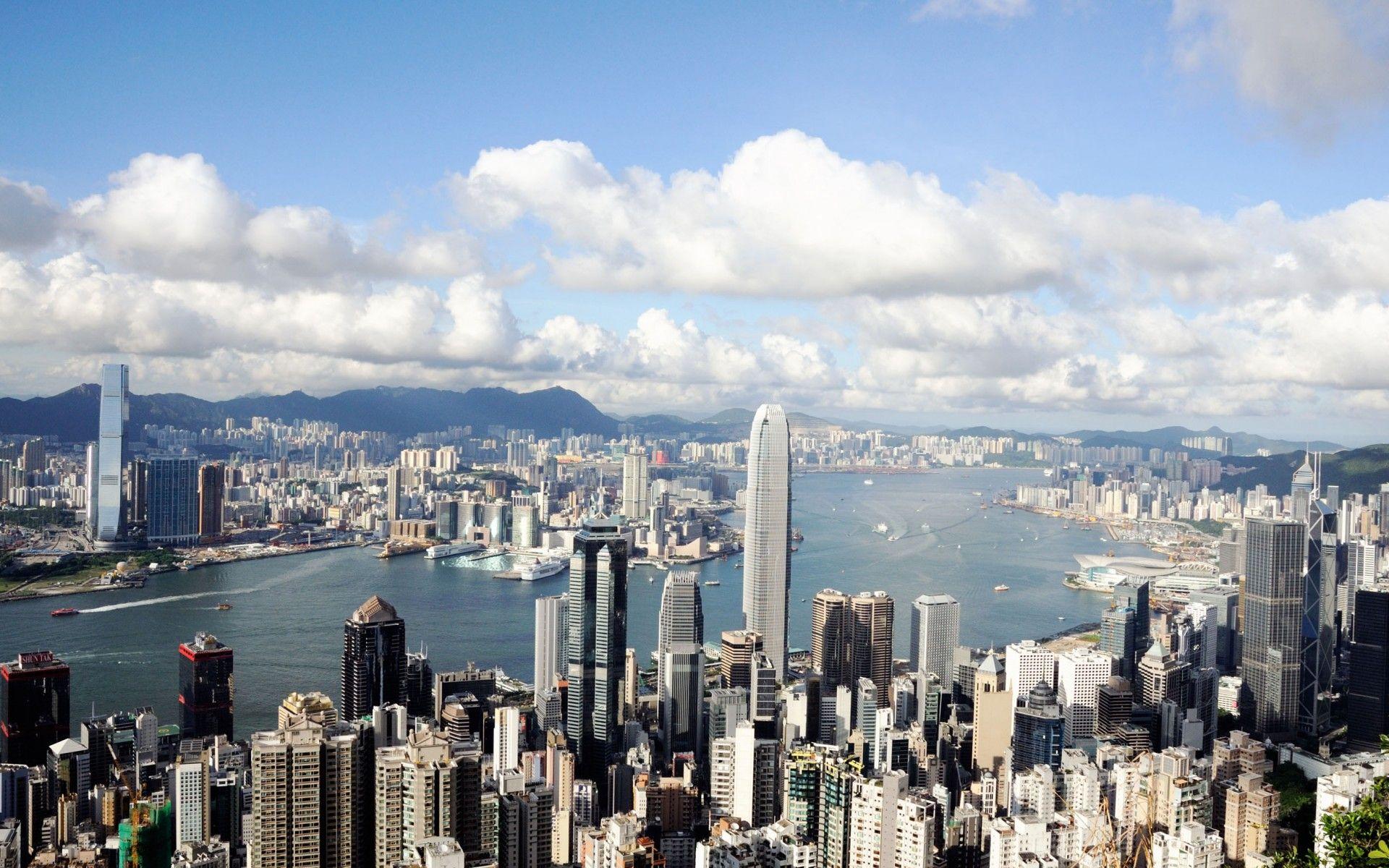 1920x1200 Hong Kong View Wallpaper