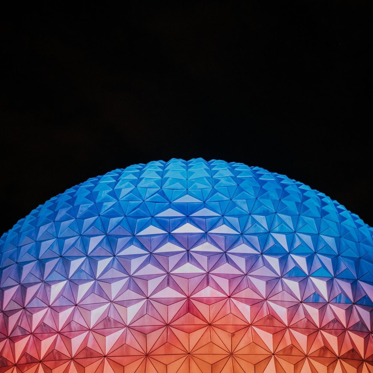 1280x1280 Spaceship Earth Wallpaper 4K, Epcot
