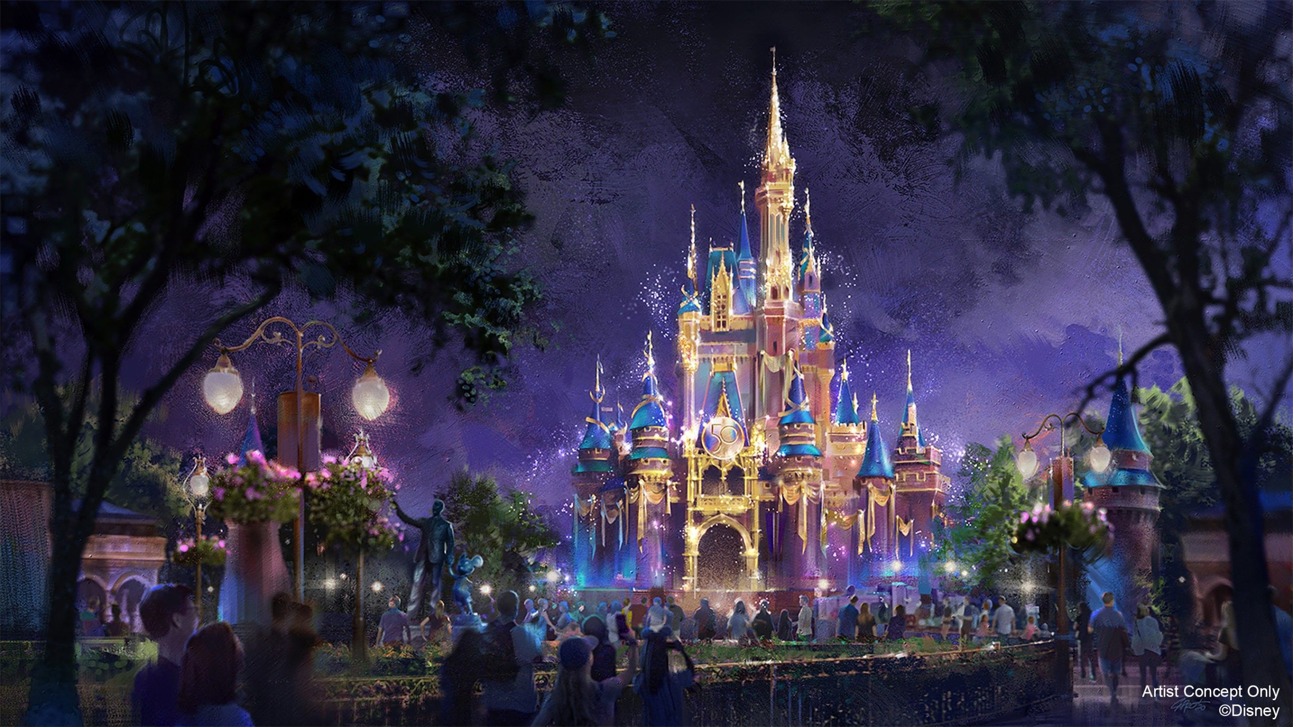 2560x1440 Walt Disney World 50th Anniversary to