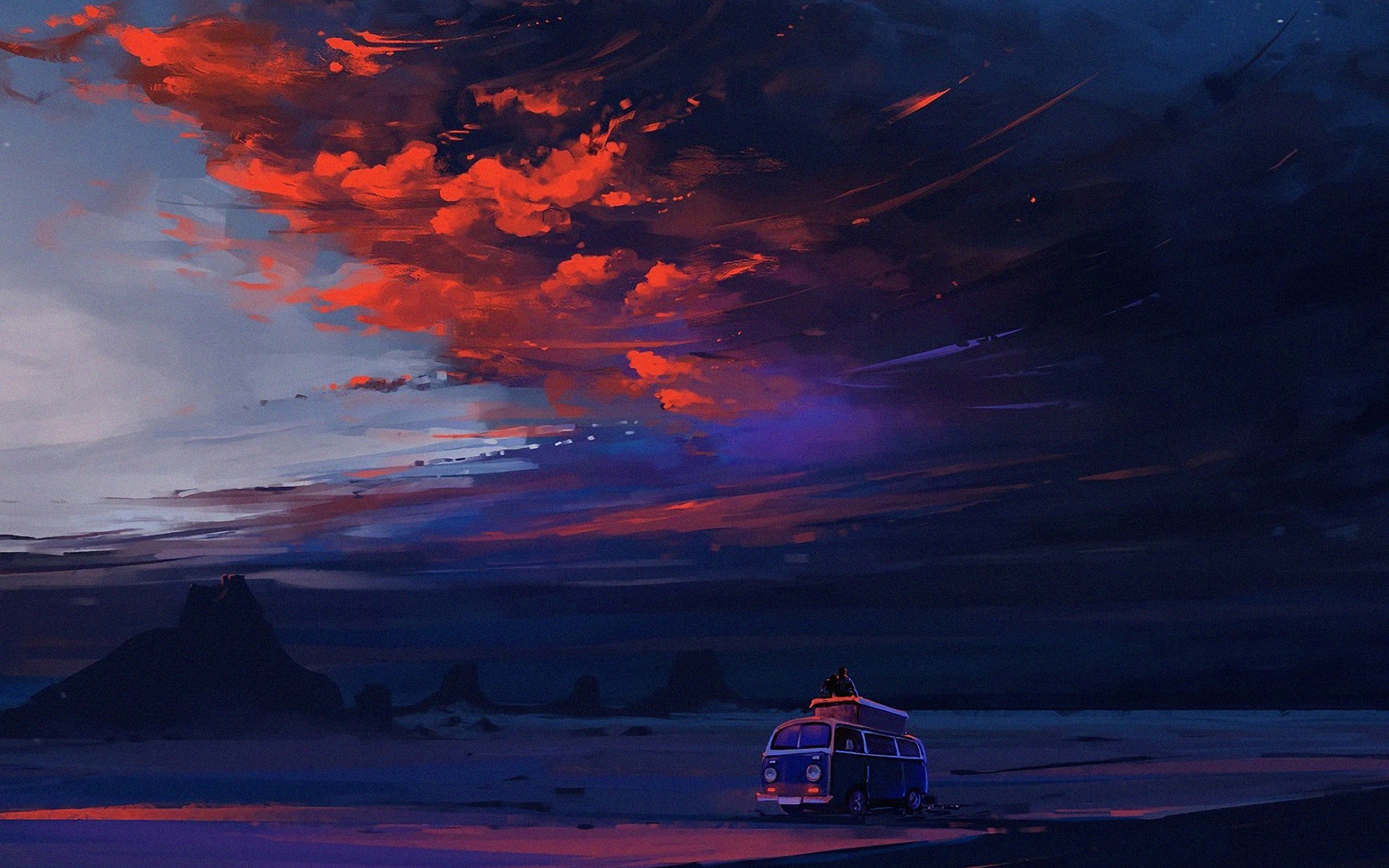 Anime Night Landscape Wallpapers - Top Free Anime Night Landscape ...