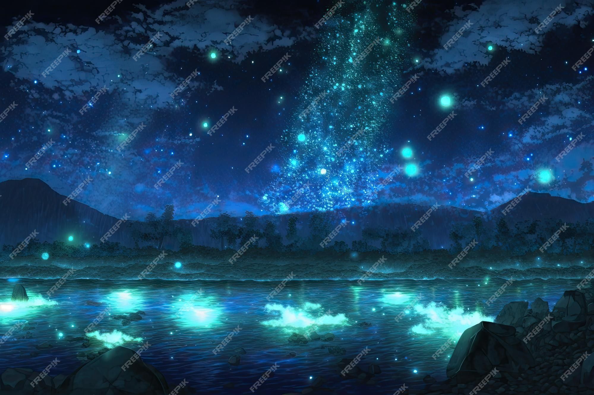 Anime Night Landscape Wallpapers - Top Free Anime Night Landscape ...