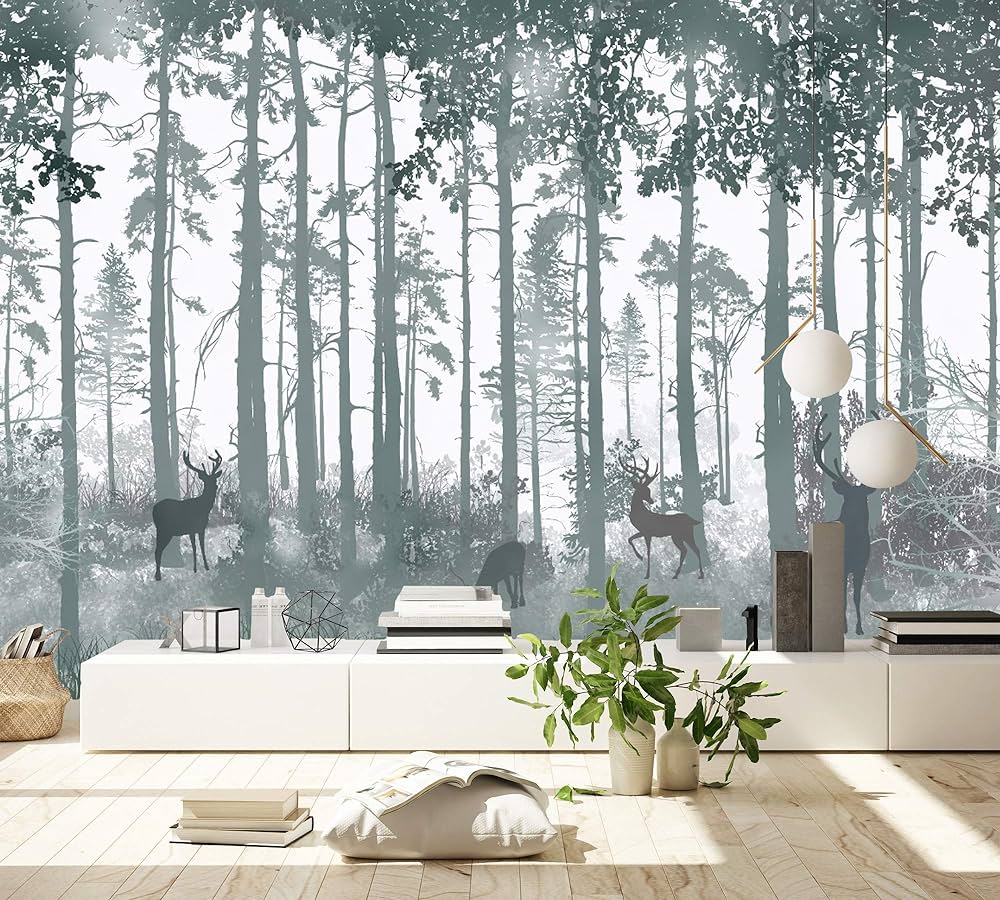 1000x900 Murwall Dark Forest Wallpaper