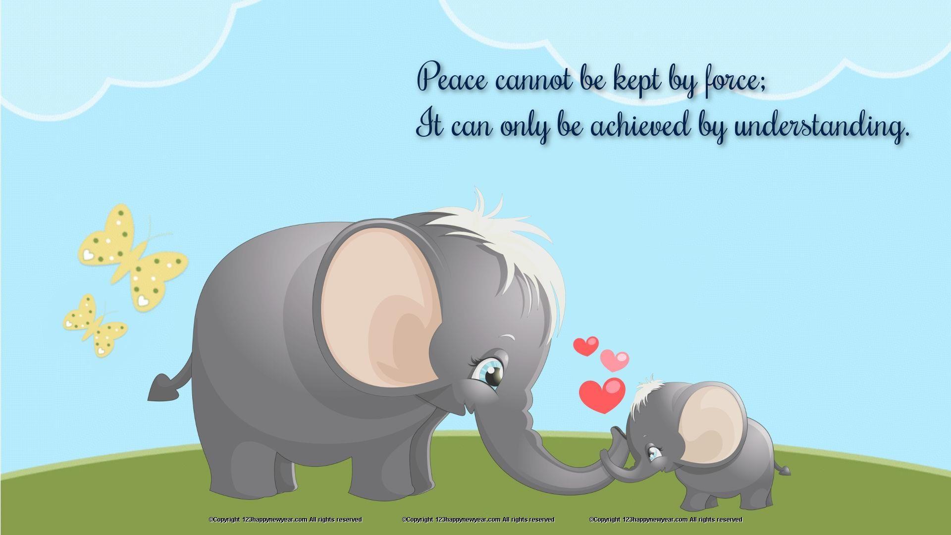 1920x1080 Cute elephant wallpaper