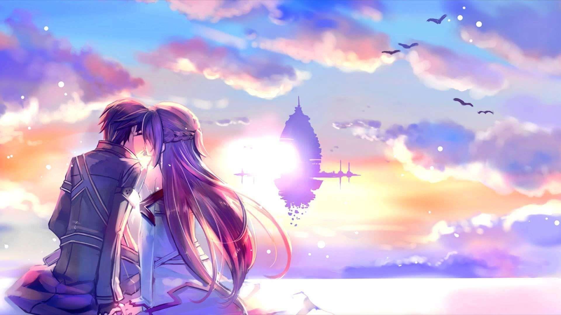 1920x1080 3D Anime Love 4k Wallpaper