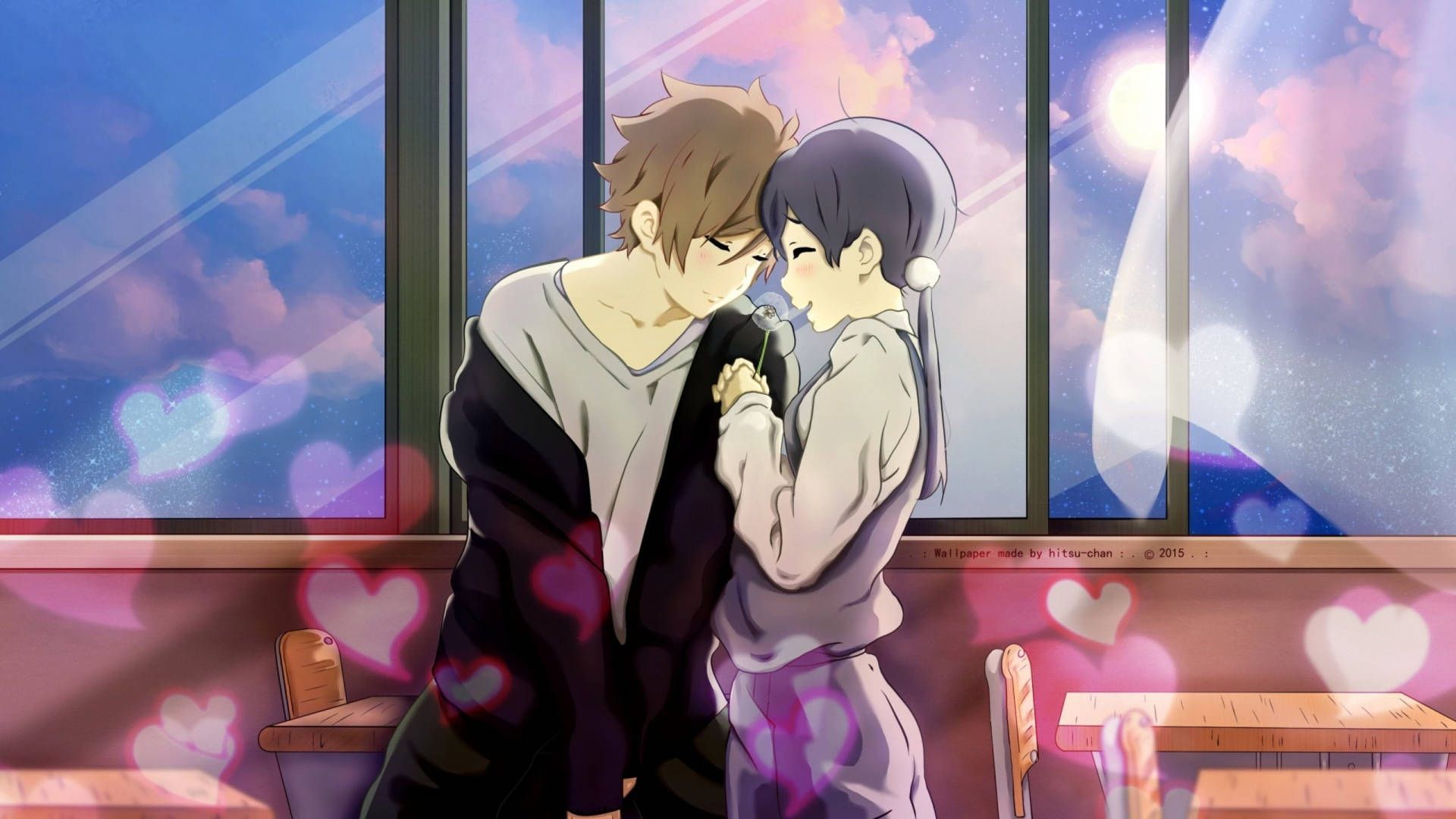 1920x1080 Anime Love Wallpaper