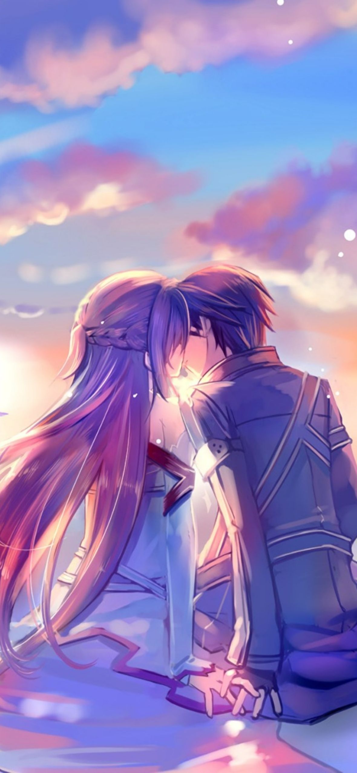 1180x2556 Anime Love iPhone Wallpaper HQ
