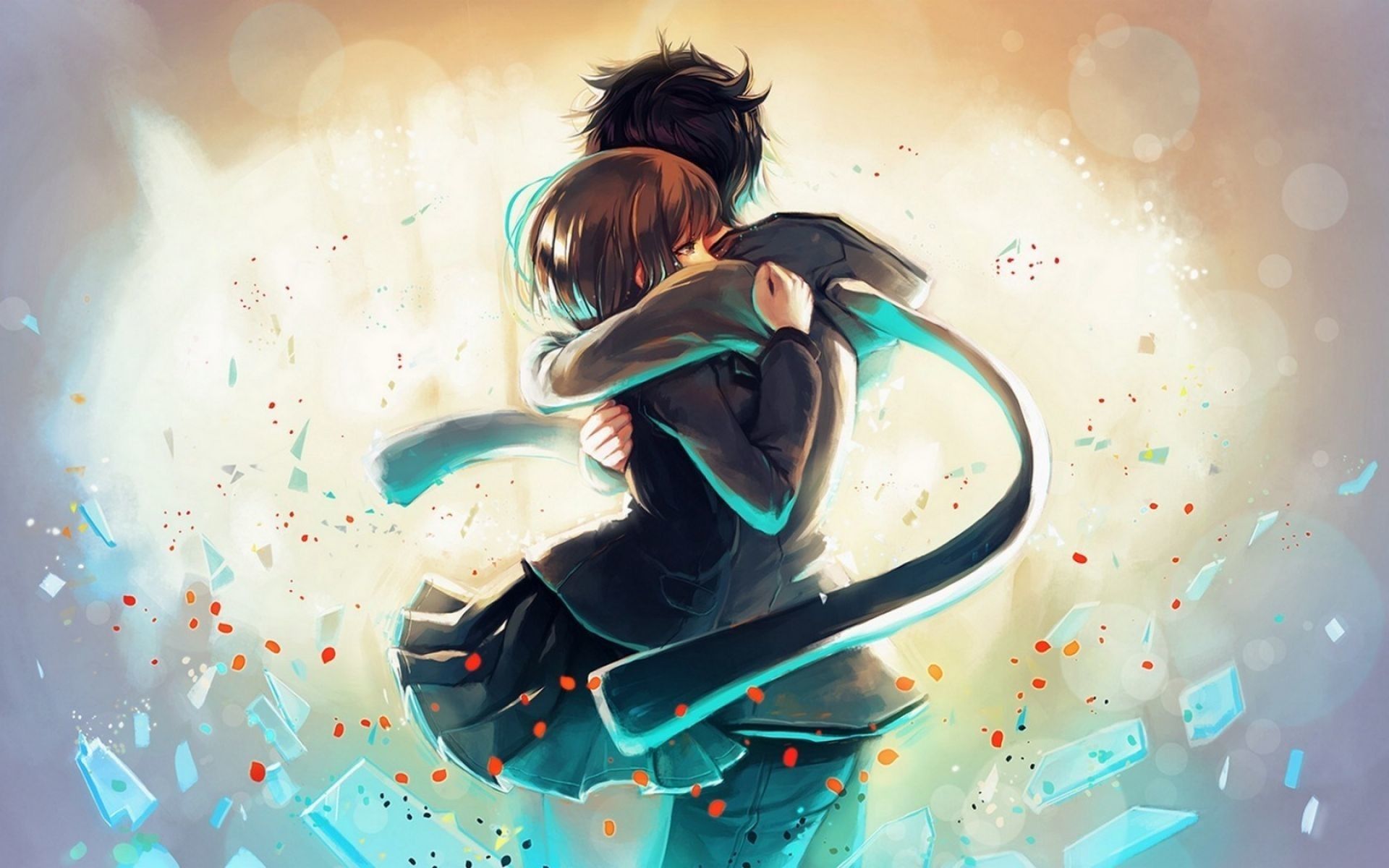 1920x1200 Anime Love Wallpaper