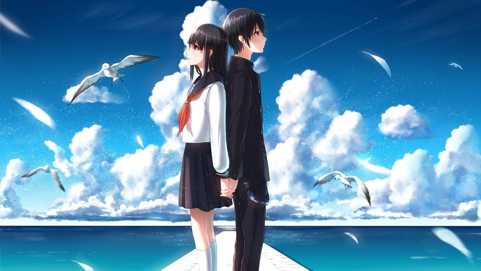 1920x1080 Anime Love Wallpaper