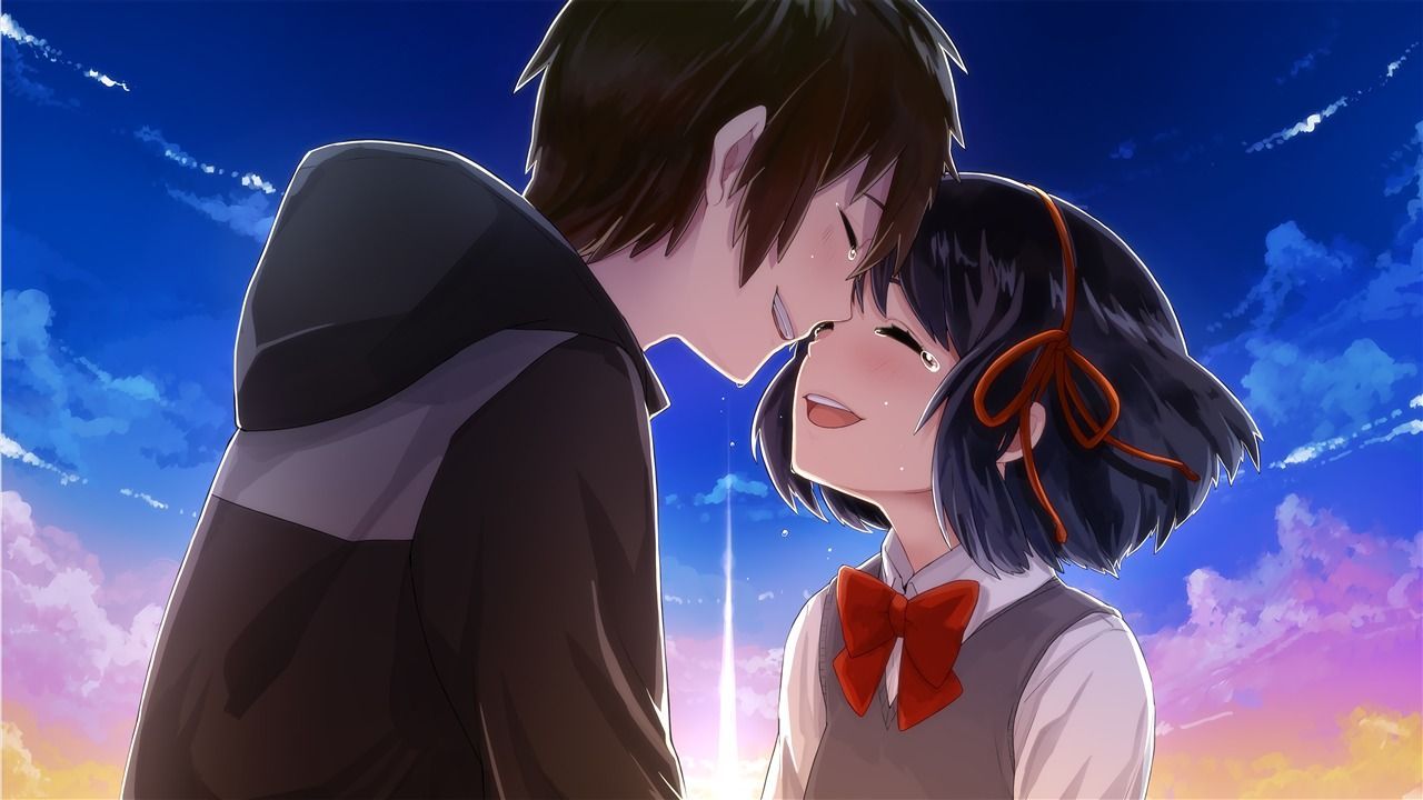 1280x720 Romantic love couple tears 2017 Anime