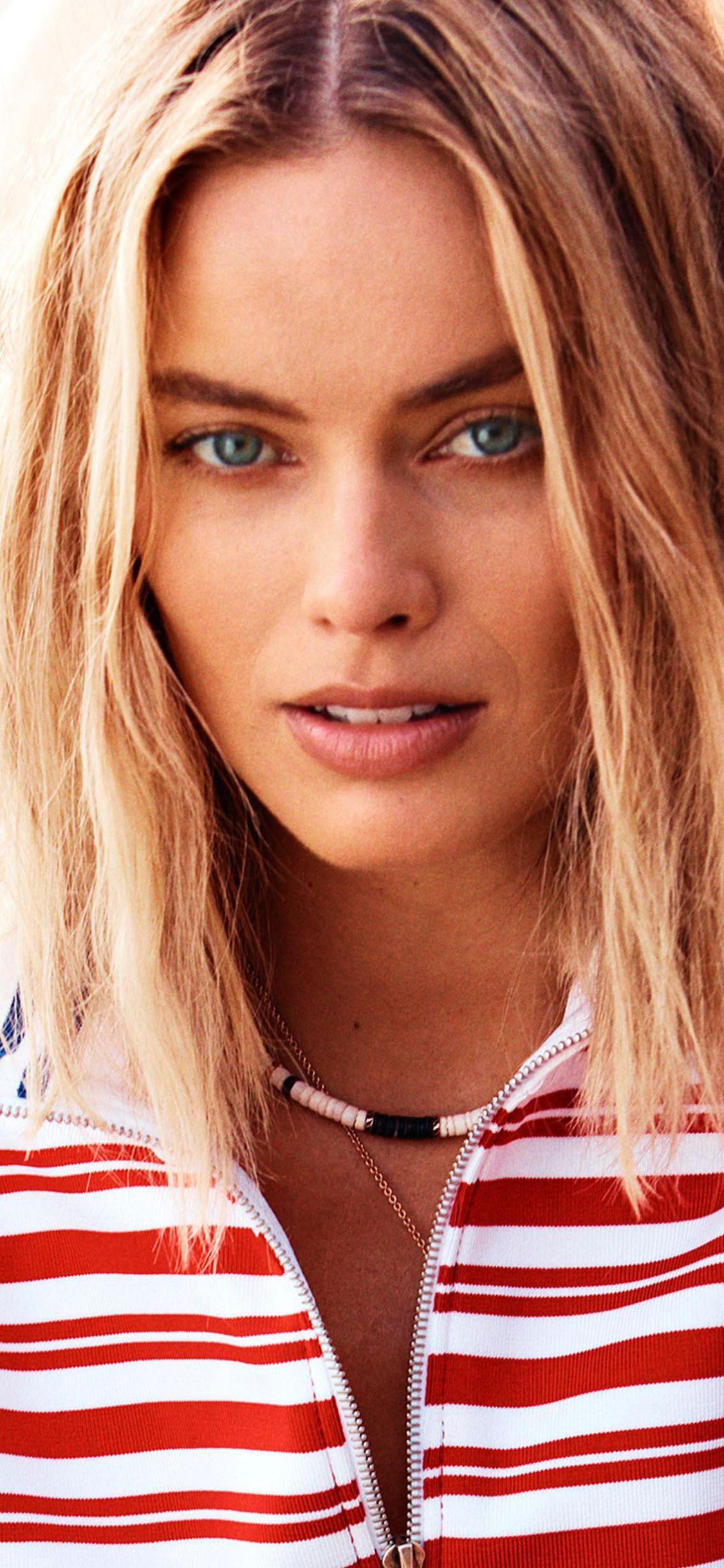 1125x2436 Download 1125x2436 wallpaper blonde, famous actress, margot