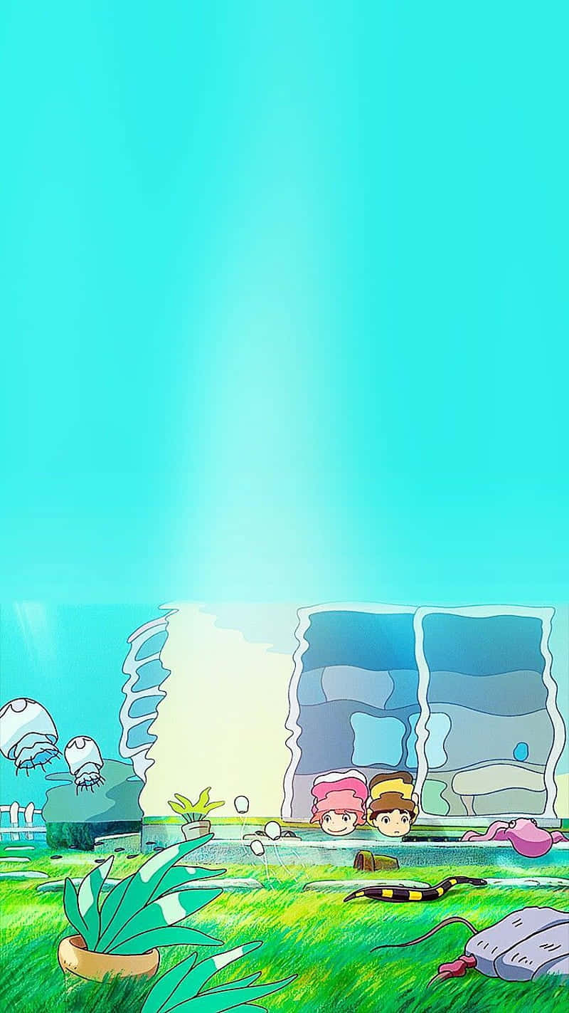 800x1423 Sosuke Studio Ghibli Phone Wallpaper