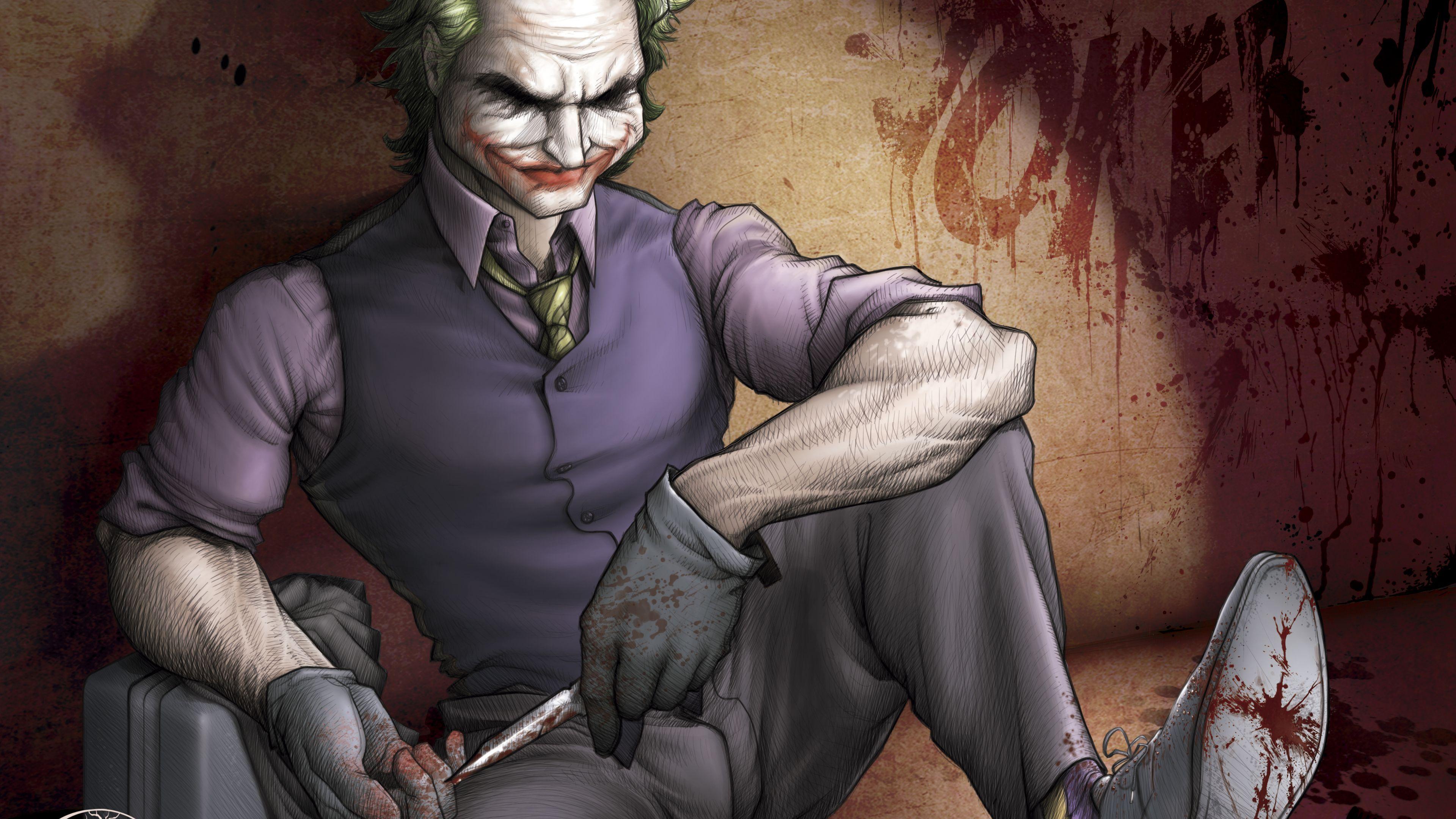 3840x2160 Wallpaper 4k The Joker Art 4k 4k Wallpaper, Artwork