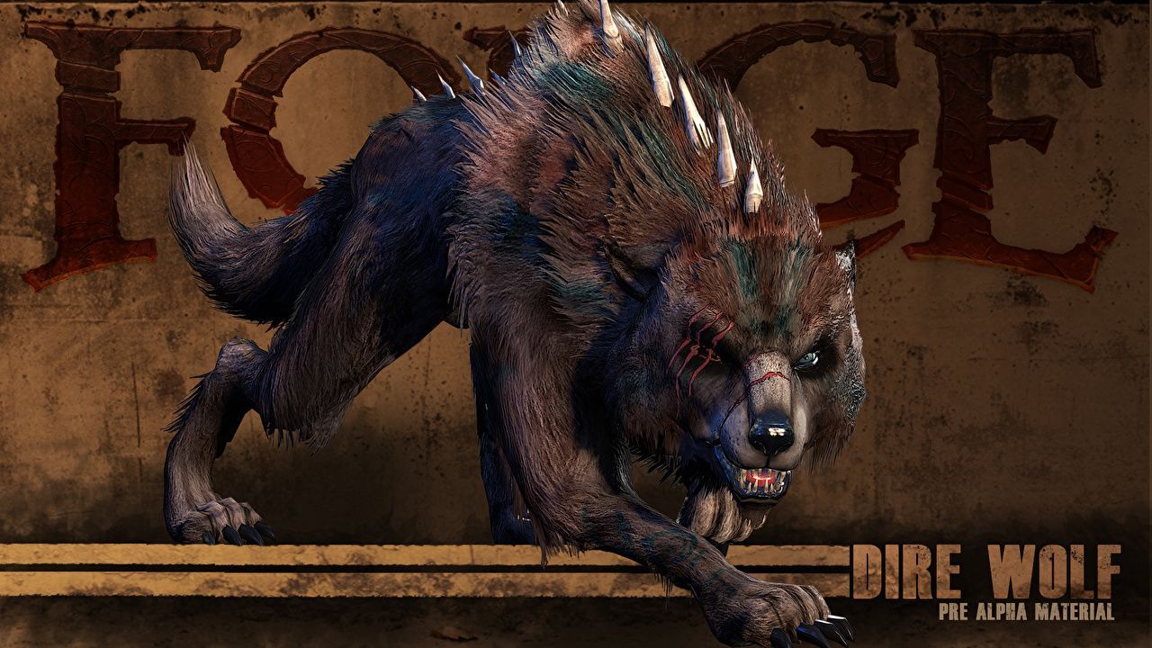 1280x720 image FORGE Dire wolf vdeo game