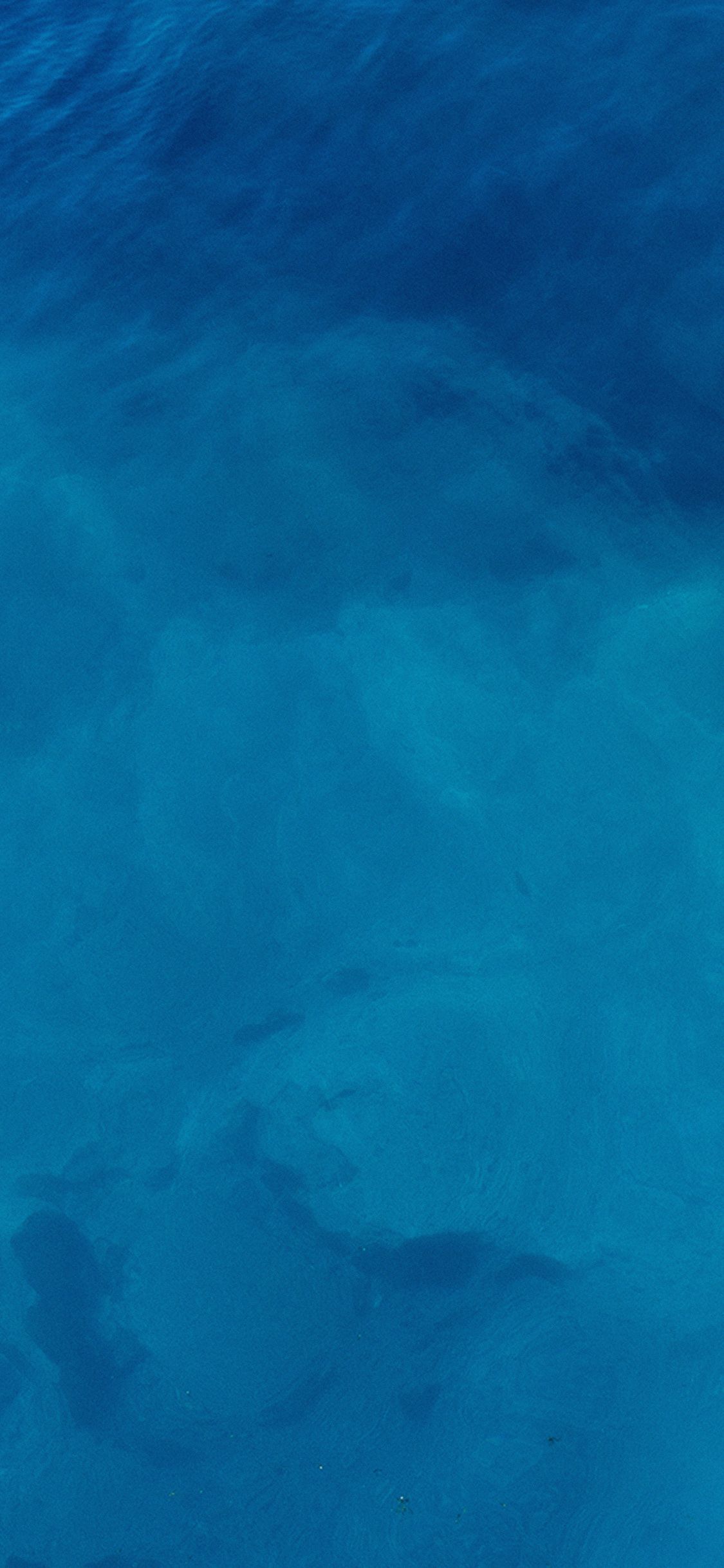1125x2436 Blue Ocean Water Nature Sea Wallpaper