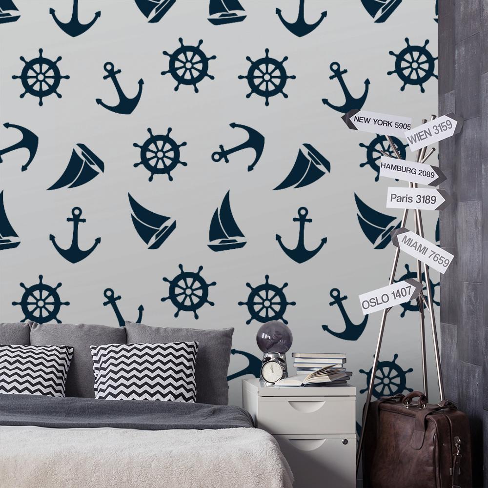 1000x1000 Navy Blue Marine Theme on White