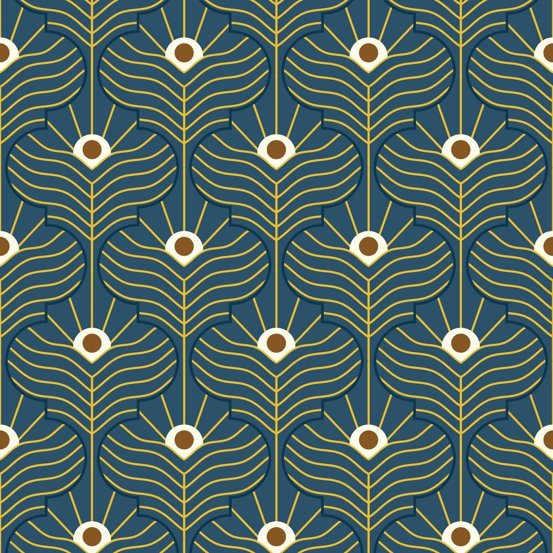 1080x1080 Moroccan Peacock Wallpaper
