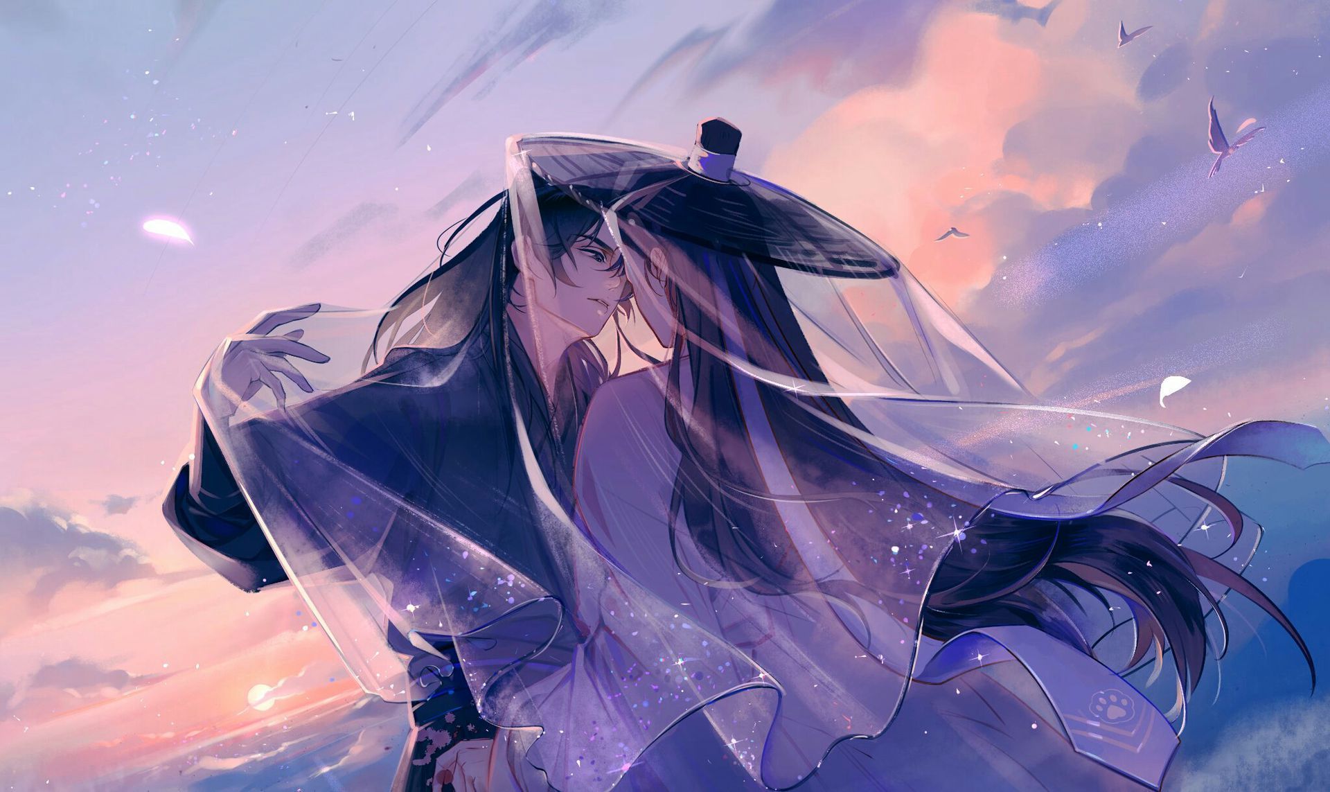 1920x1143 Husky and His White Cat Shizun