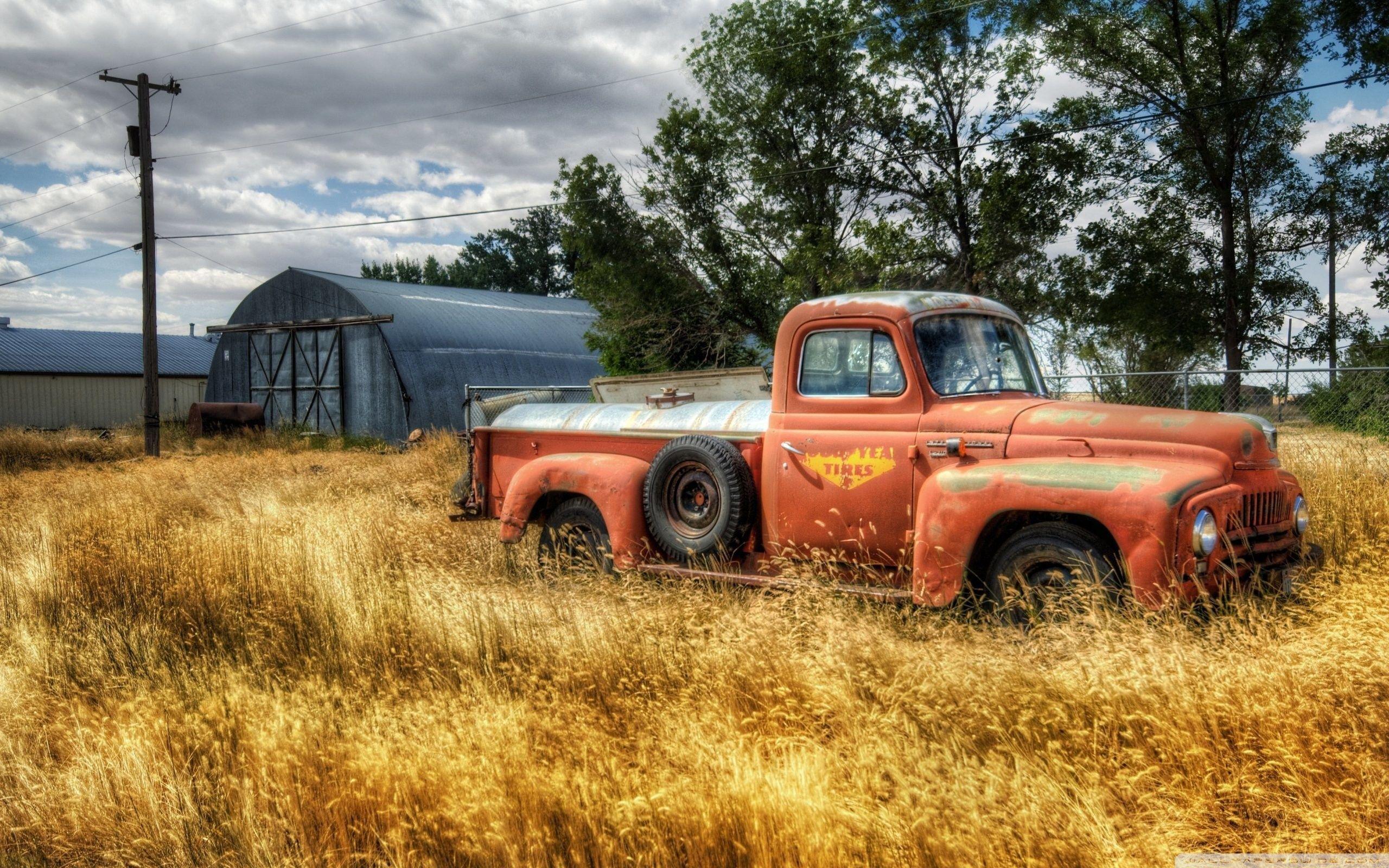 18++ Old Pick Up Truck Rusted Wallpaper full HD