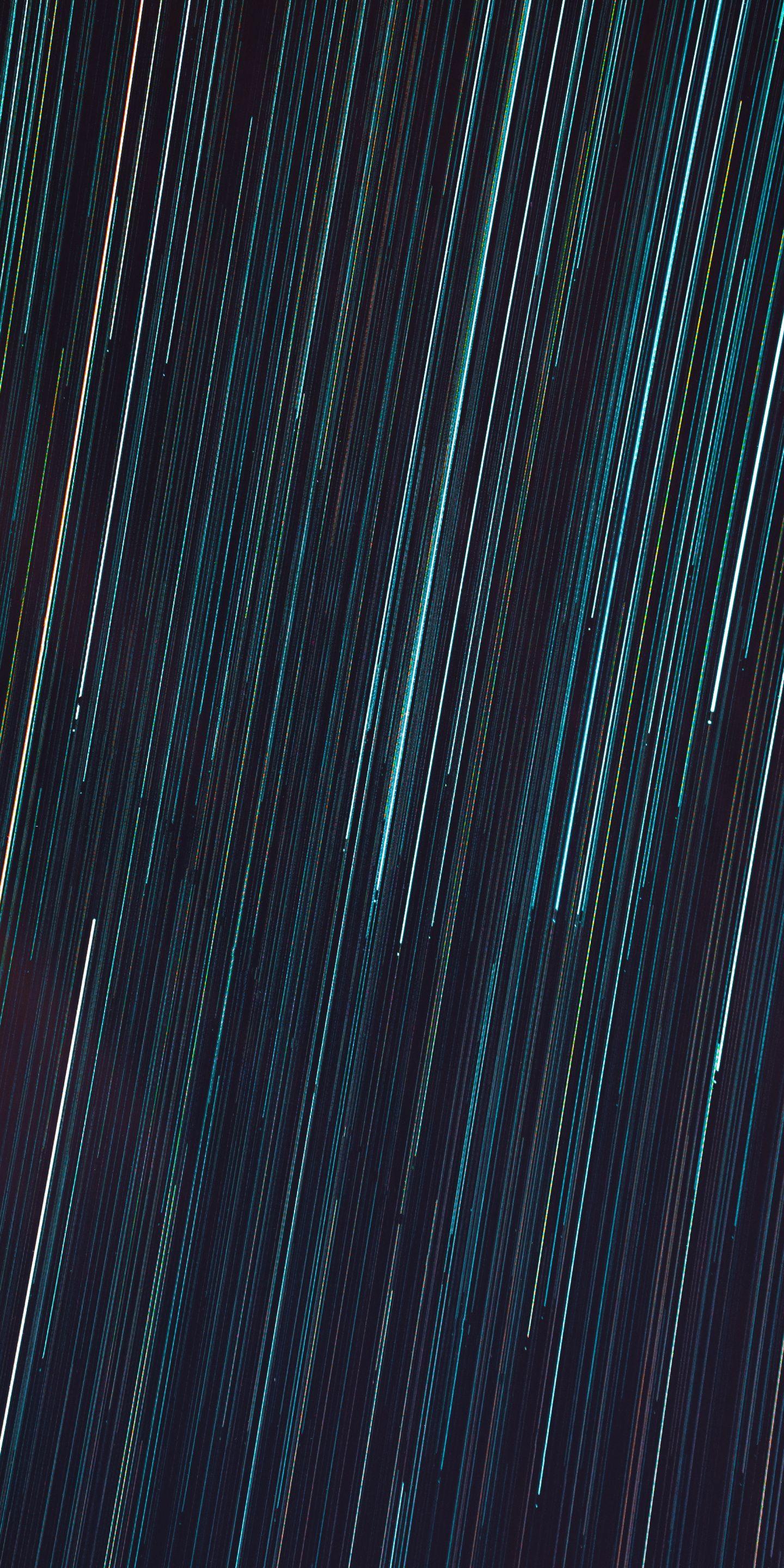 1440x2880 Downaload Star trails, night, starry sky, dark wallpaper
