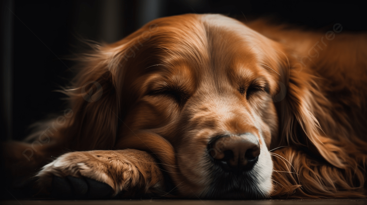 1200x673 Golden Retriever Dog Sleeping On Floor