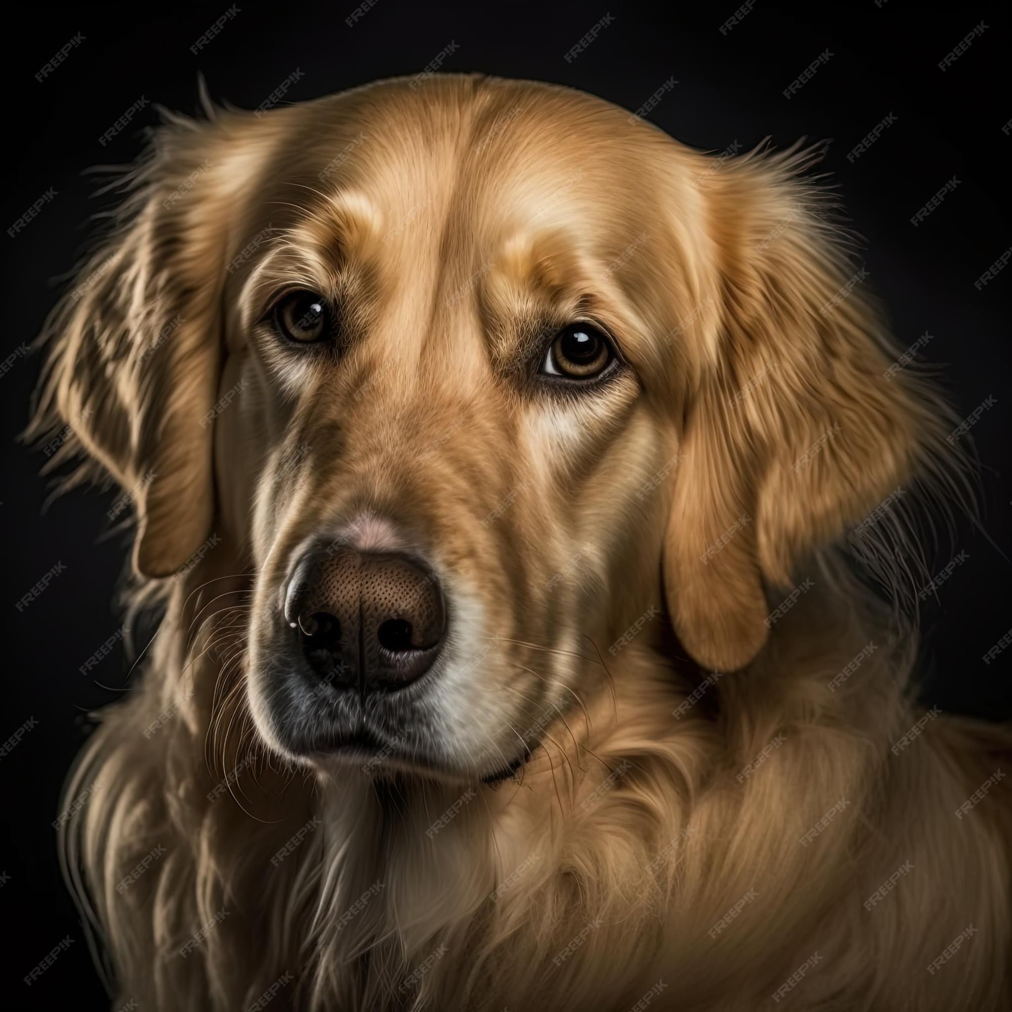 2000x2000 Golden retriever dog portrait