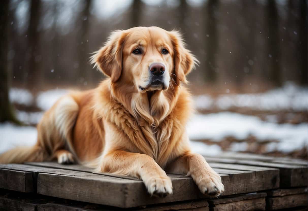 1213x832 Golden Retriever Cold Tolerance: Winter