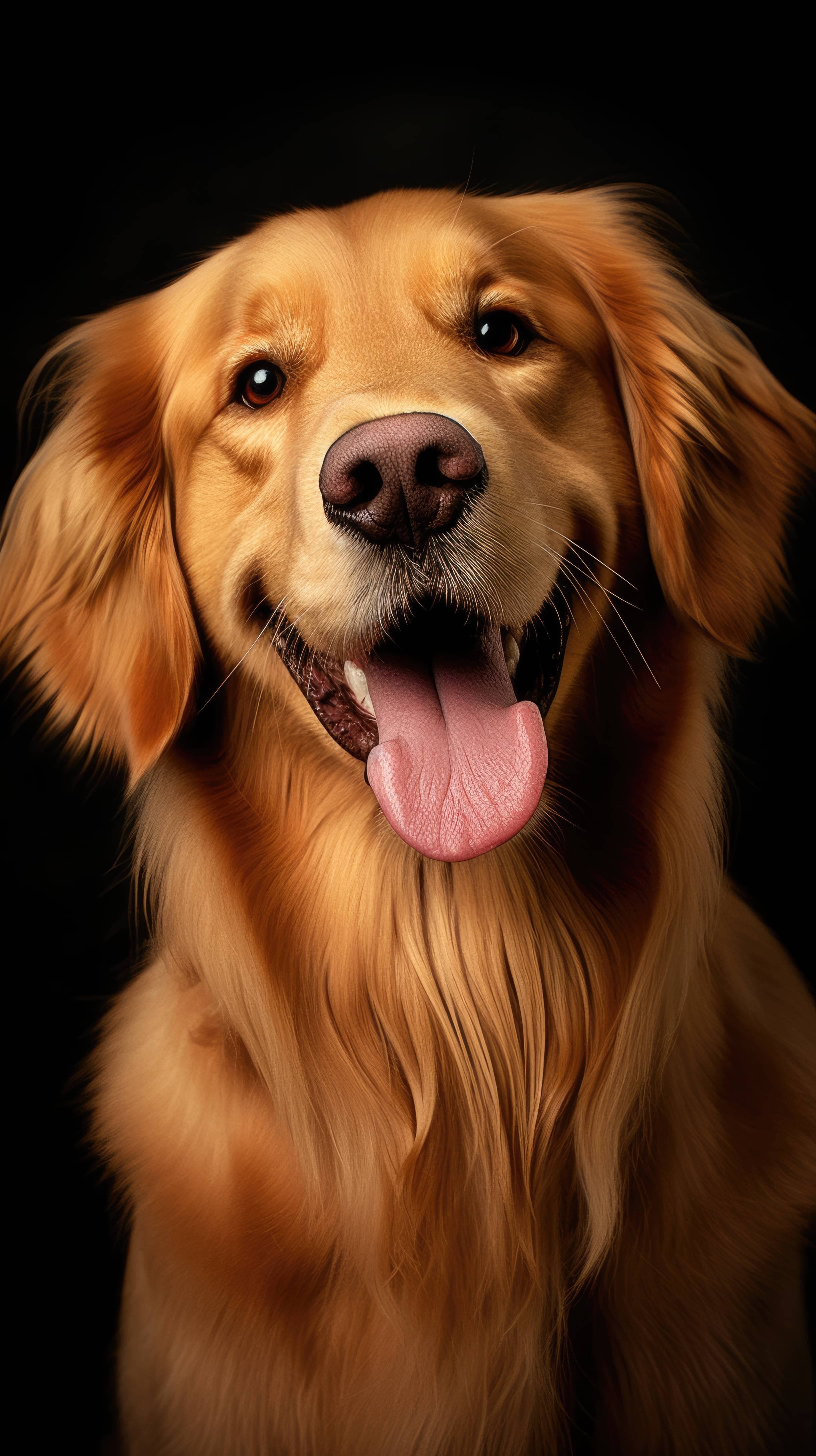 2448x4368 A lively and friendly Golden Retriever