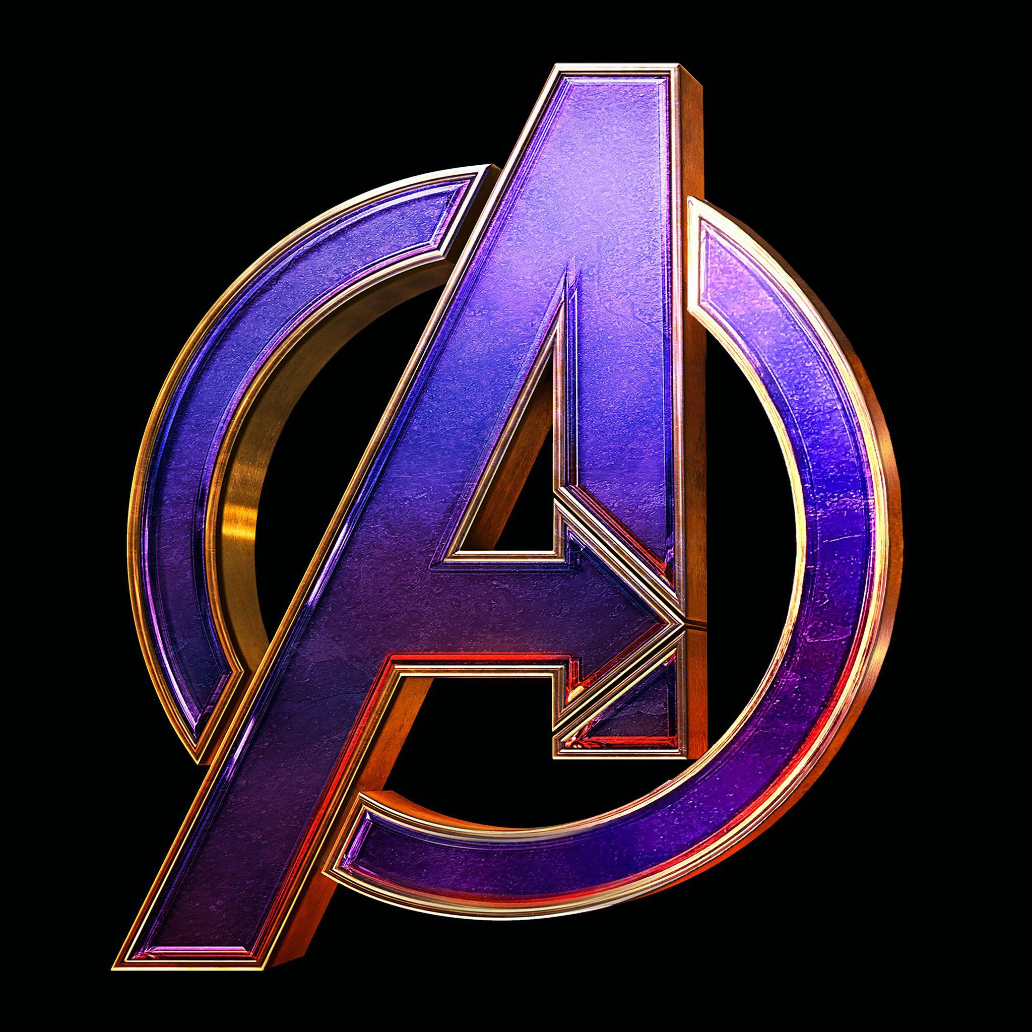 2048x2048 Avengers Endgame Logo 4k iPad Air HD 4k Wallpaper