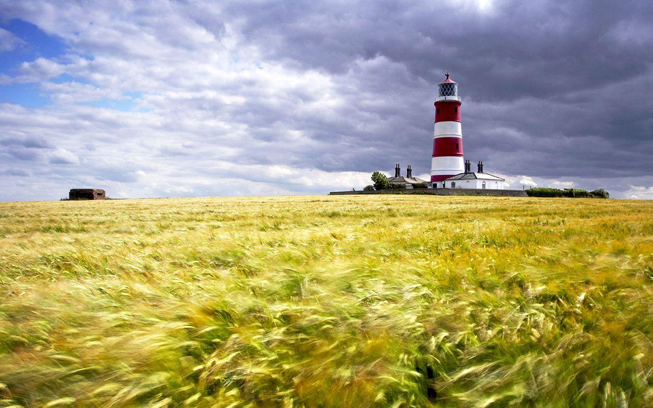 1280x800 Happisburgh Lighthouse England UK － Landscape Wallpaper