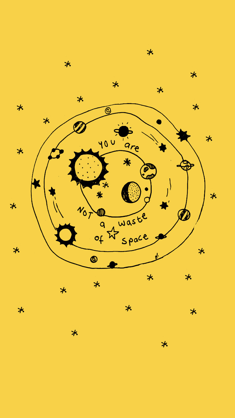 750x1334 Yellow Aesthetic Girls Wallpaper