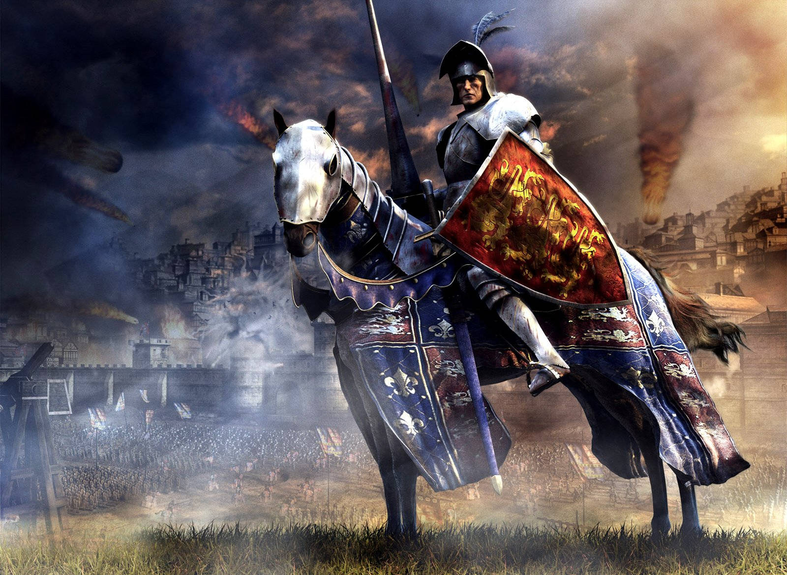 1600x1170 Download Dark Ages Warrior And Horse Wallpaper