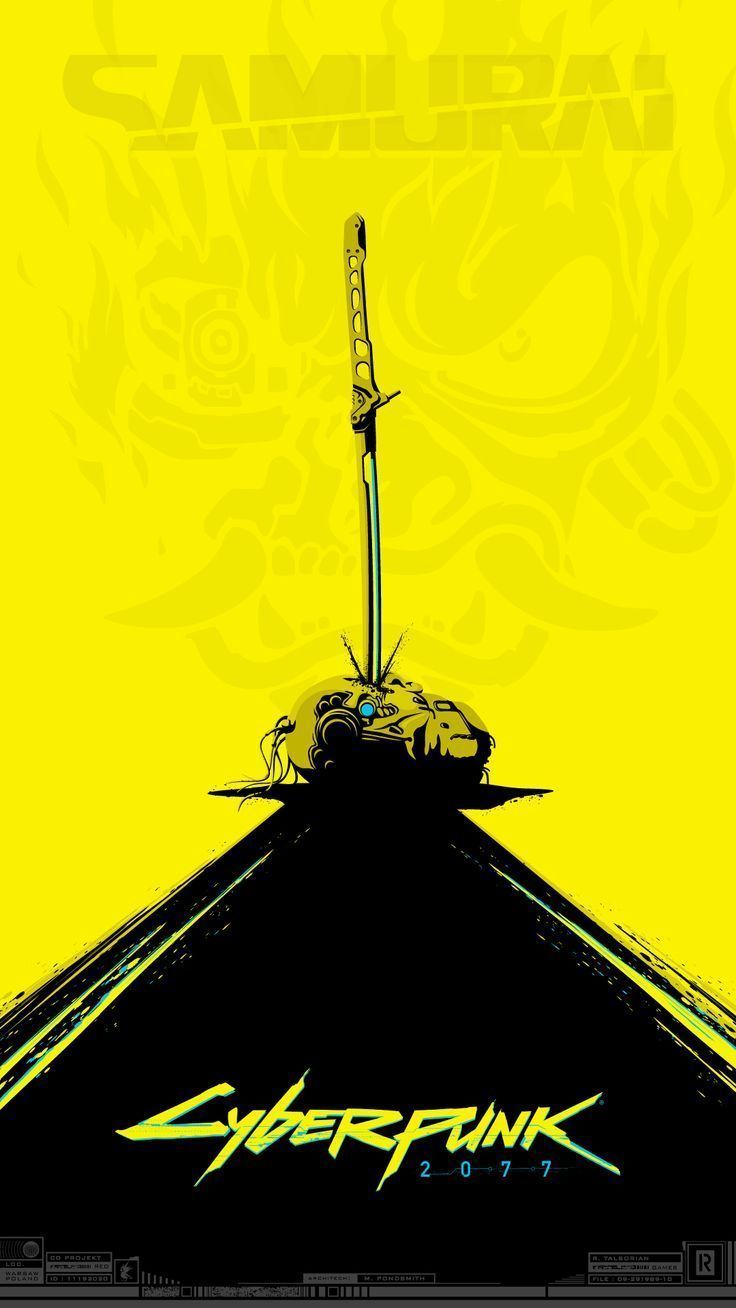 736x1308 Cyberpunk Edgerunners Logo Phone