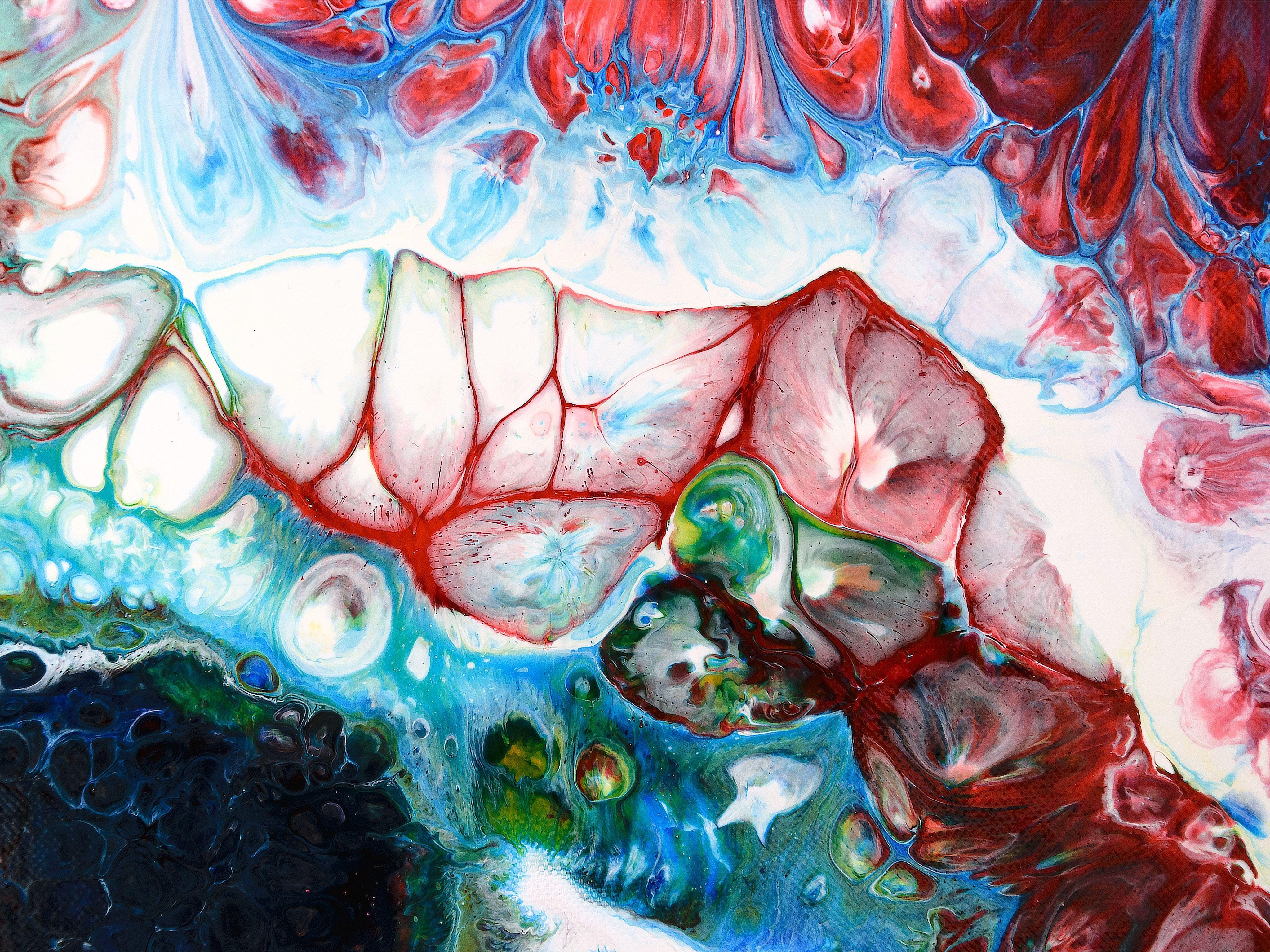 4096x3072 Download 4096x3072 Watercolor, Stains, Colorful Wallpaper
