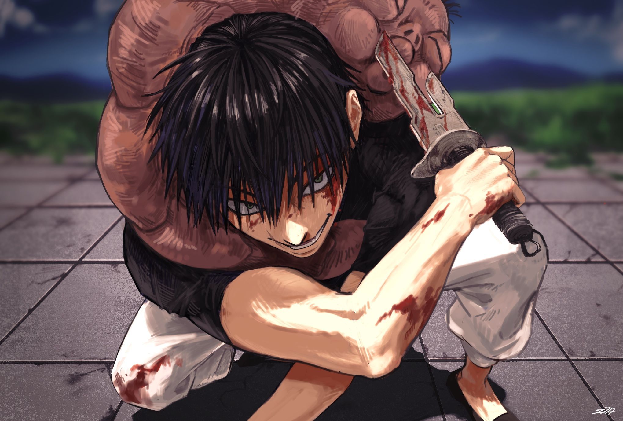 2039x1378 Download Toji Fushiguro wallpaper