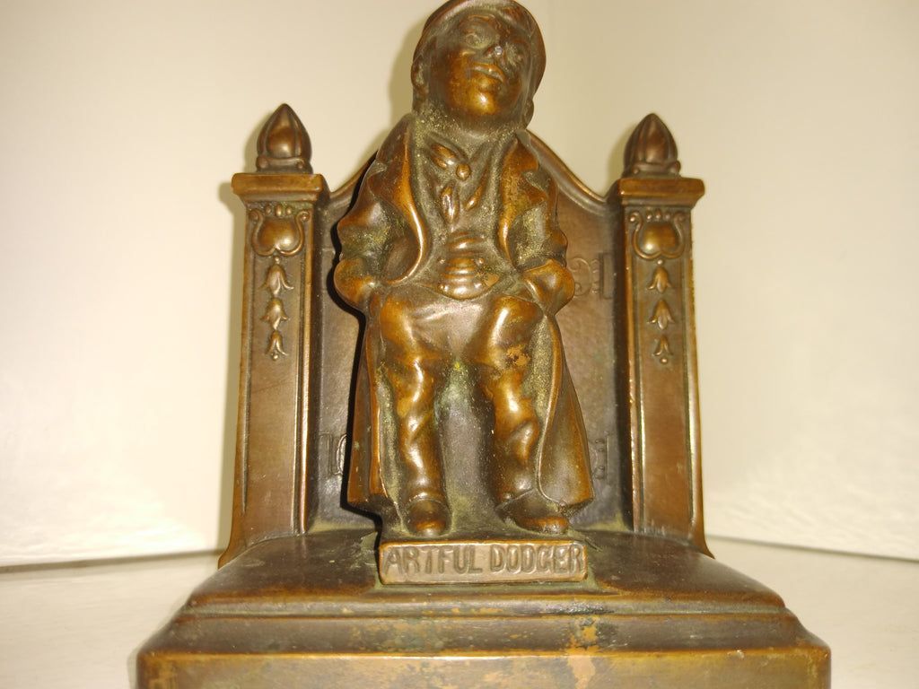 1024x768 Vintage Bronze Artful Dodger Bookend