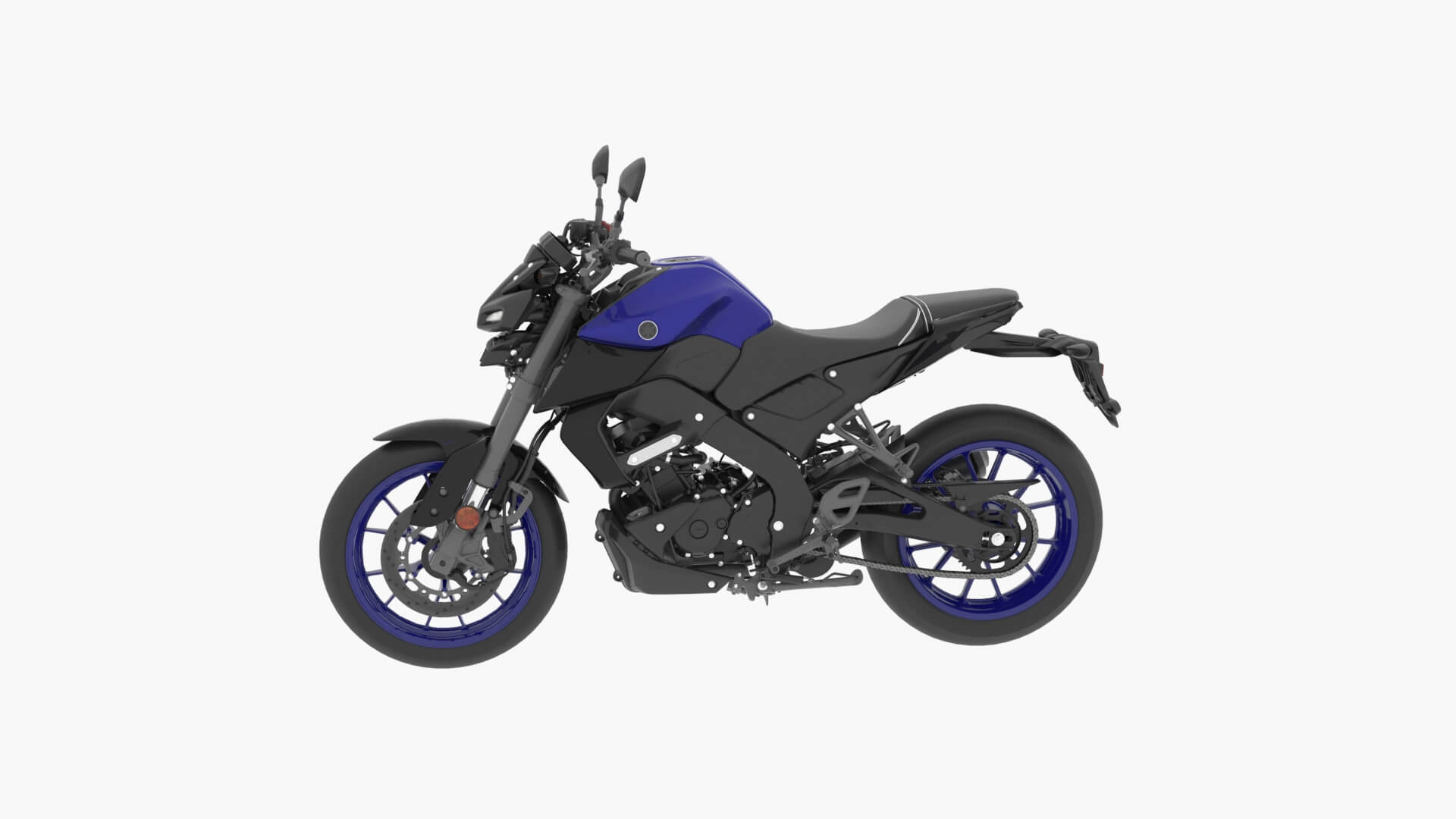 1920x1080 Yamaha MT 125 3D Model