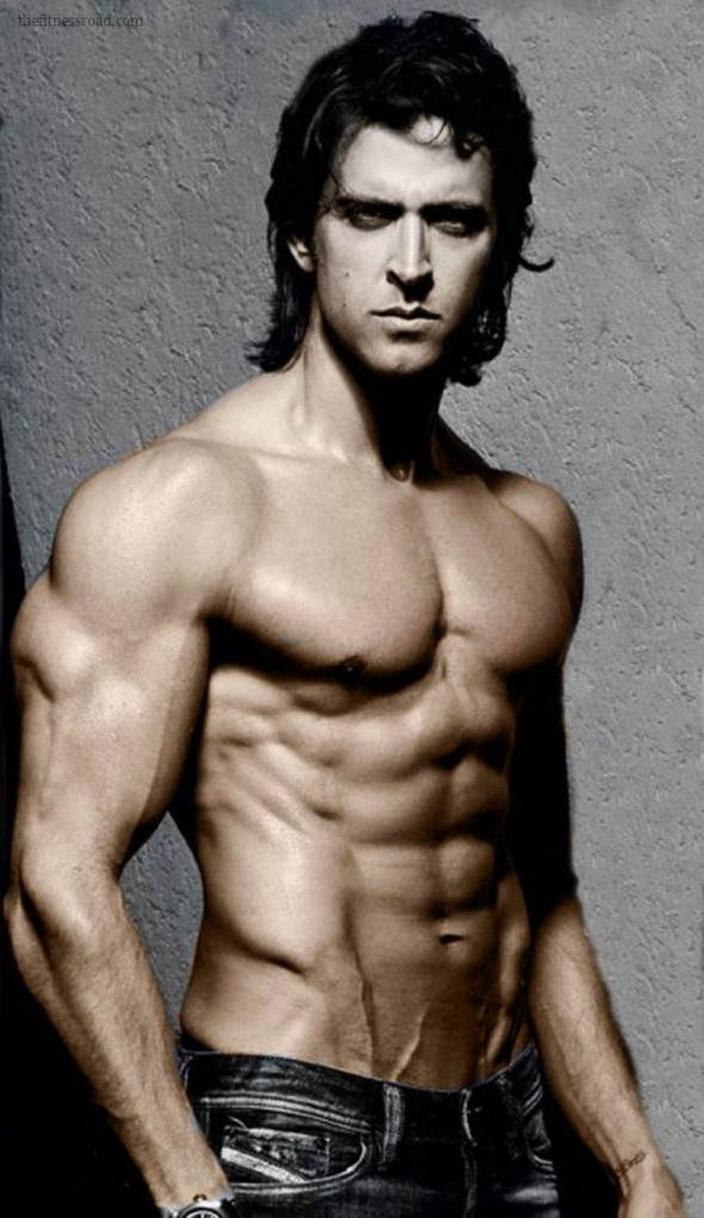 1000x1730 Download Hrithik Roshan Body Gray