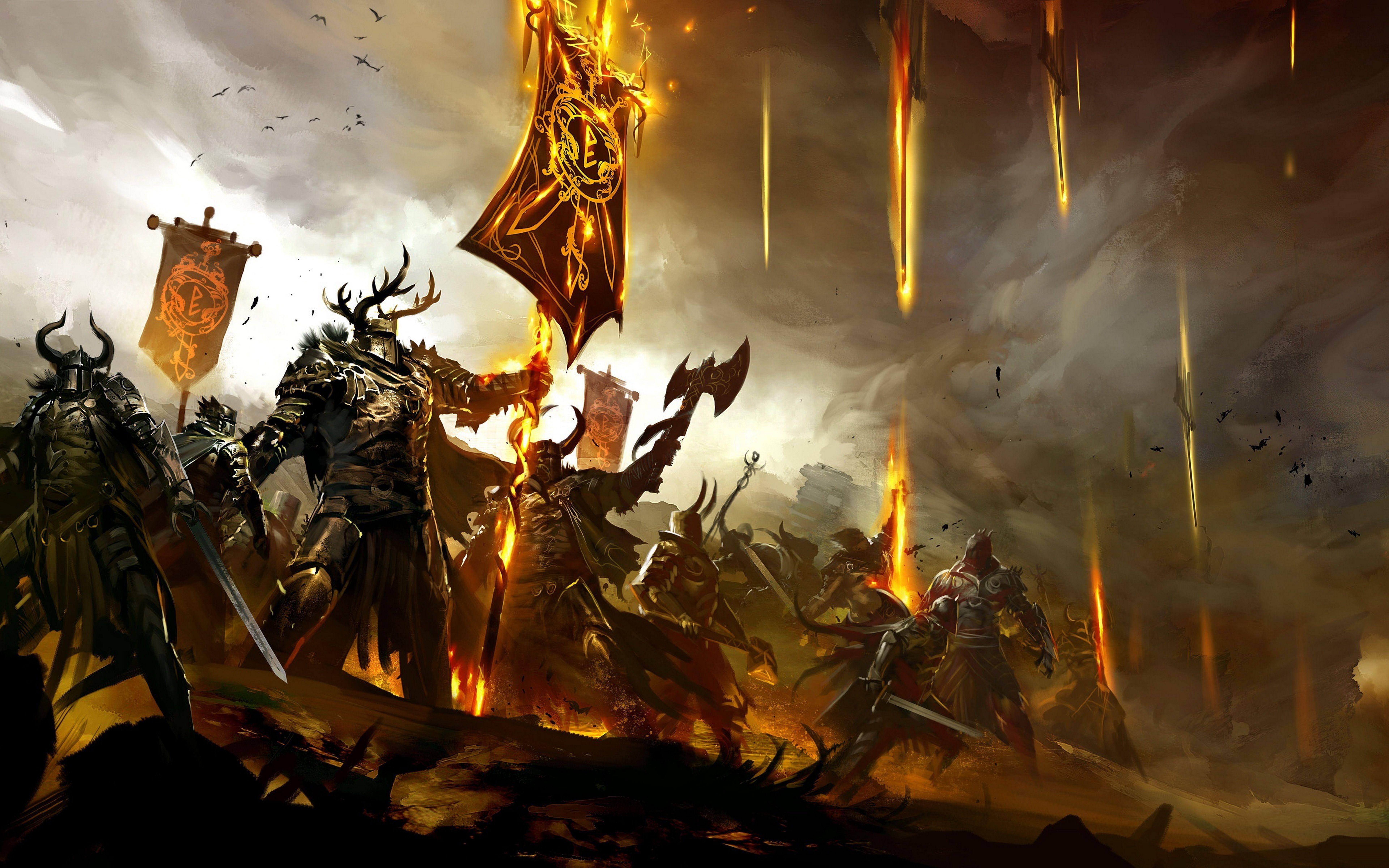 7680x4800 Desktop Wallpaper Guild Wars Guild Wars 2 Swords armour