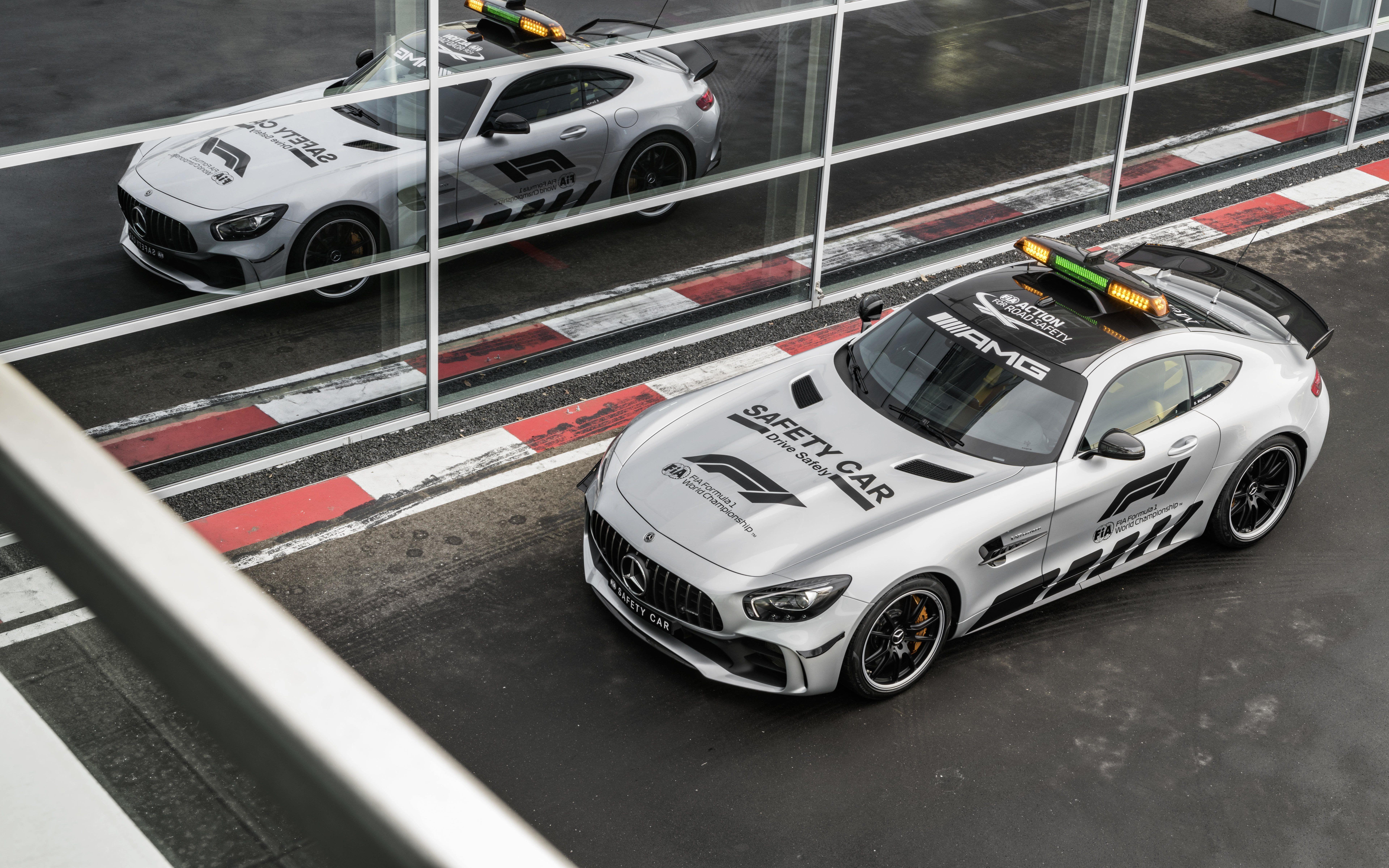 7680x4800 Download Wallpaper Official F1 Safety Car, Mercedes AMG GT